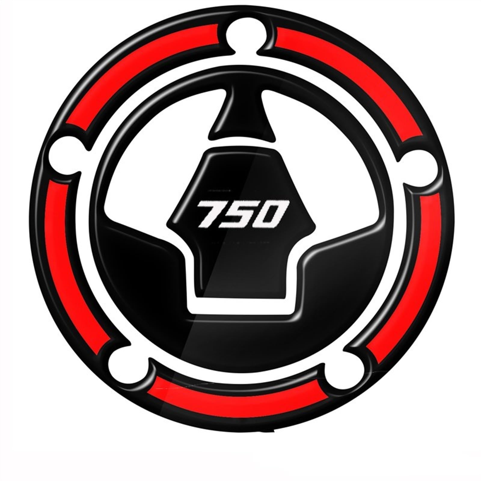 Motorcycle Sticker Decal Emblem Tank Pad Gas Cap Protector Cover for Kawasaki for Z 750 Helmet Protector(Color6)
