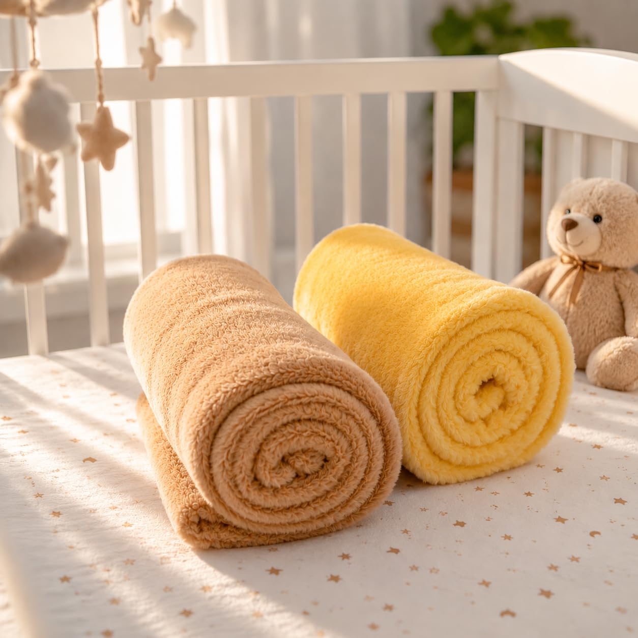 BRANDONN Baby Blanket Combo Pack - Soft & Warm -2