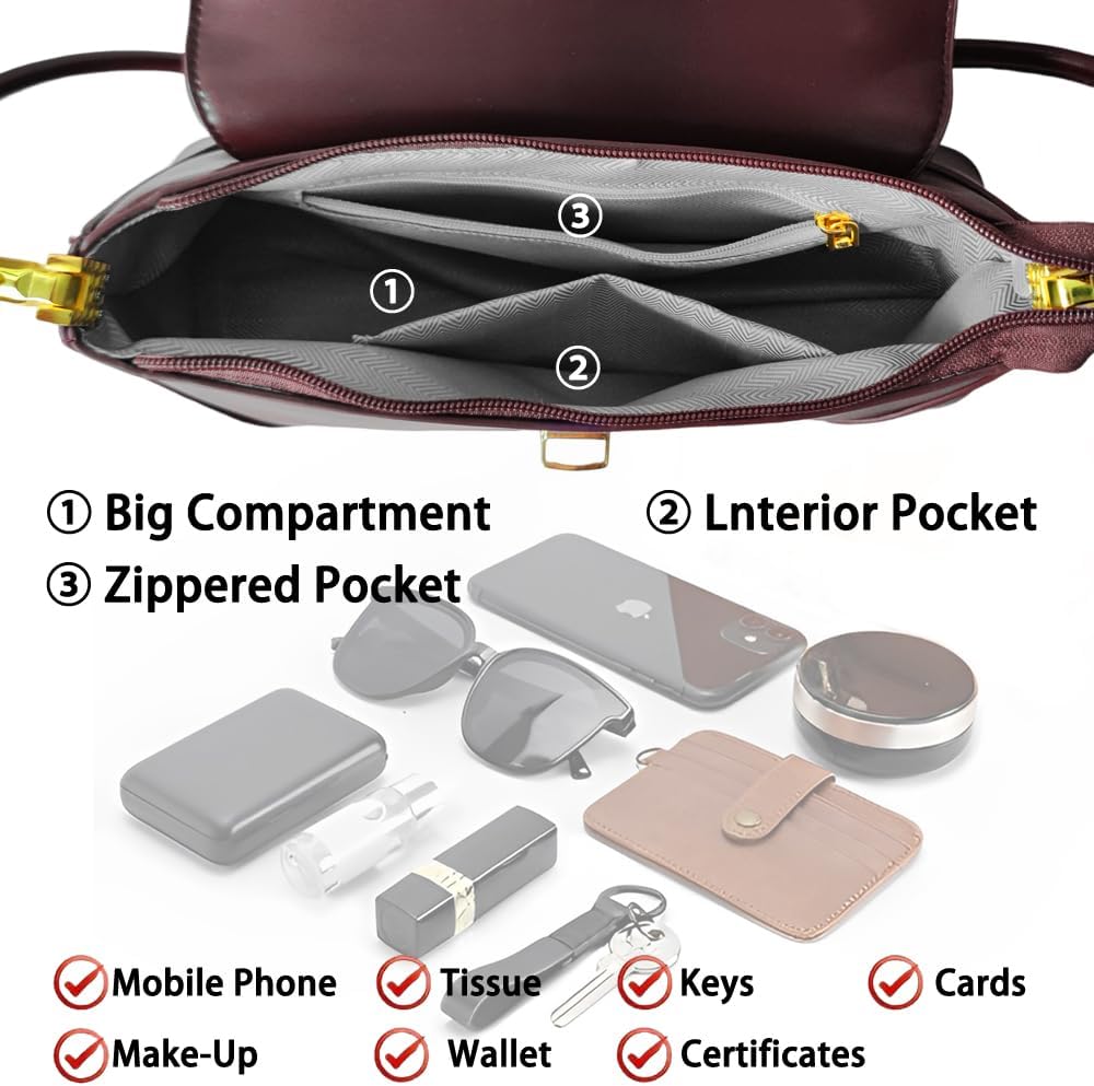 Vintage Shoulder Bag for Women, Women's Purses - Image 6