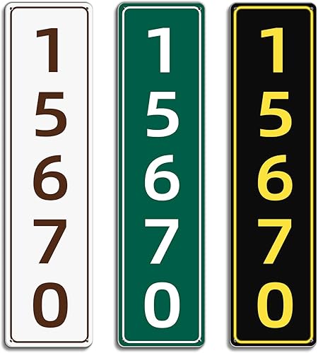 Vista 23 de Placa reflectante personalizada para dirección de casa para exterior, placa de número de casa personalizada para buzón exterior, letrero de Placa