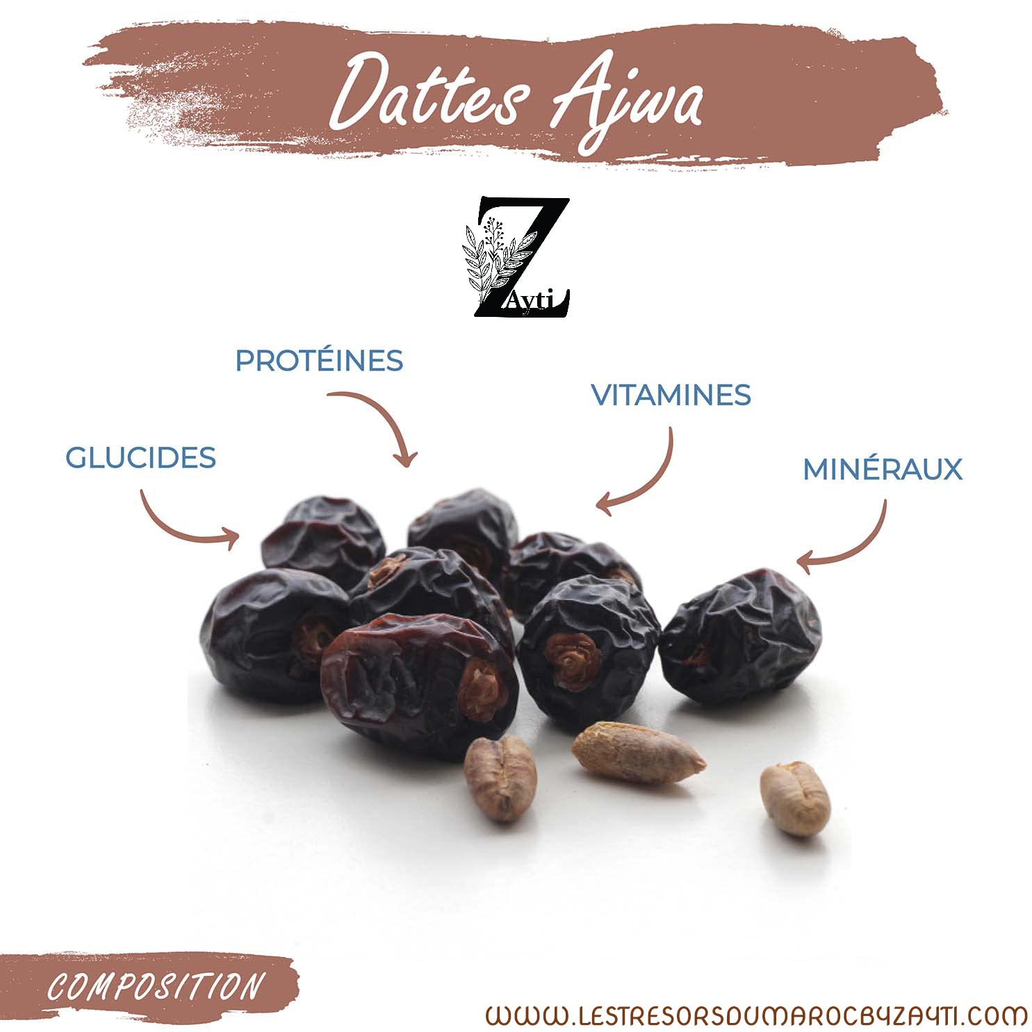 DATTE AJWA 300G|DATE FRESCHE PREMIUM ARABIA SAUDITA 100% Naturale Della Qualità Più Fine, Una Grande Varietà Di Sapori Deliziosi.