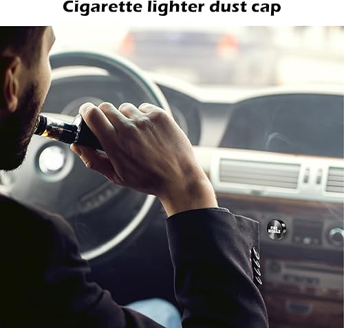 Miniatura 4 de Pack-2 - Cubierta para enchufe de encendedor de cigarrillos de automóvil, tapones de aluminio a prueba de polvo, kit de repuesto de piezas de
