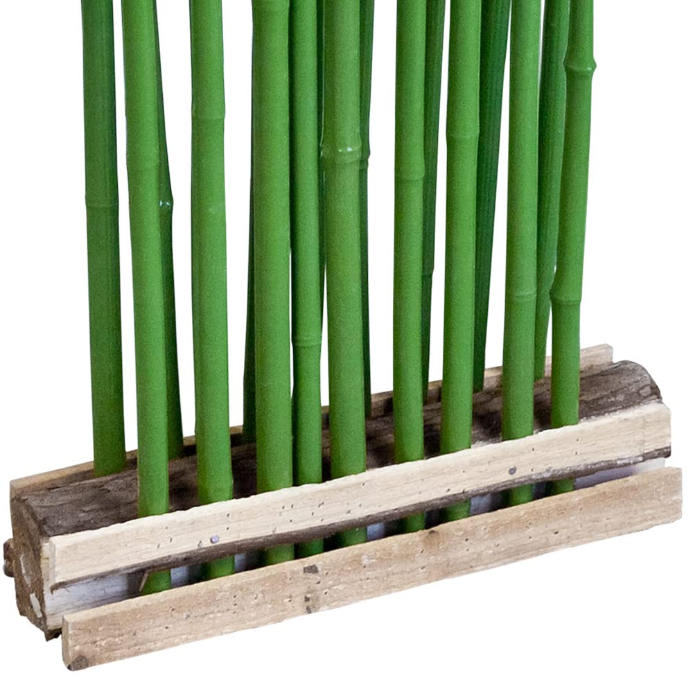 Bambou Plante Arbre Artificielle Brise Vue 200cm Bois Véritable Decovego