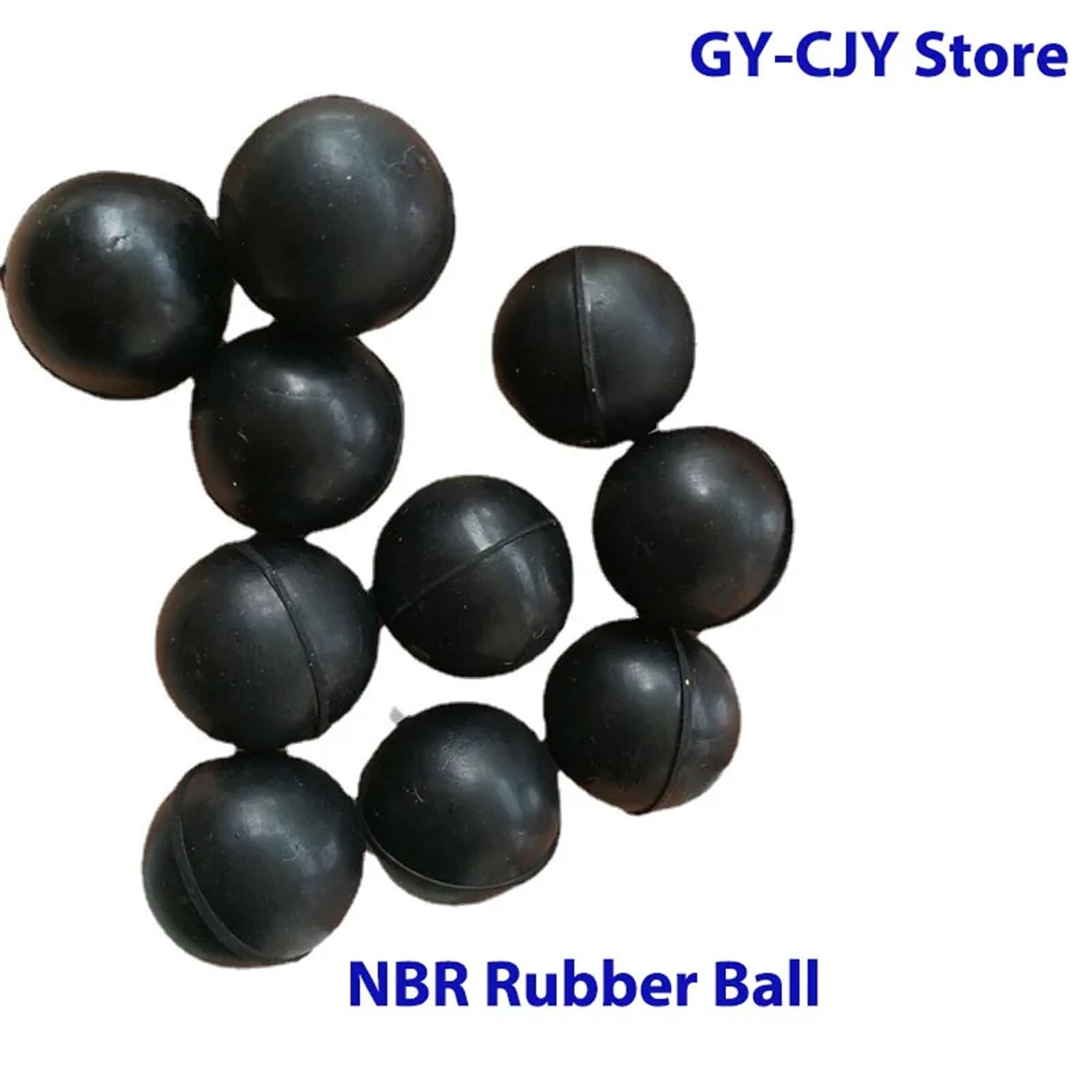 5 uds/100 Uds diámetro 4mm a 12,7mm bola de goma NBR sólida Bola de goma de sellado de caucho de nitrilo Bola de goma NBR tiene línea de molde pequeña (Tamaño : Diameter 12.7mm 100Pcs)