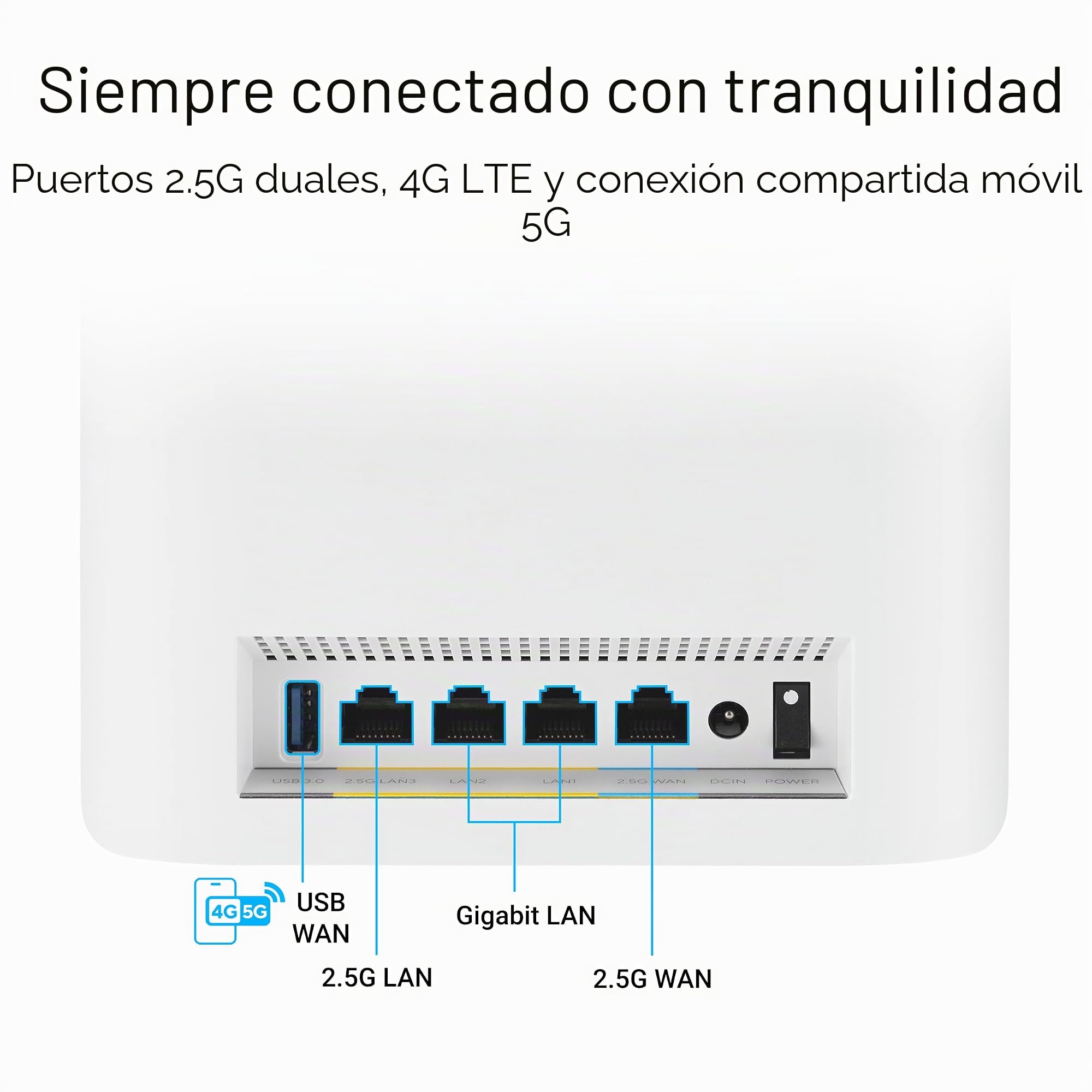 Asus - Routeur ZenWiFi BT8 Blanc WiFi 7 Tri-Bande