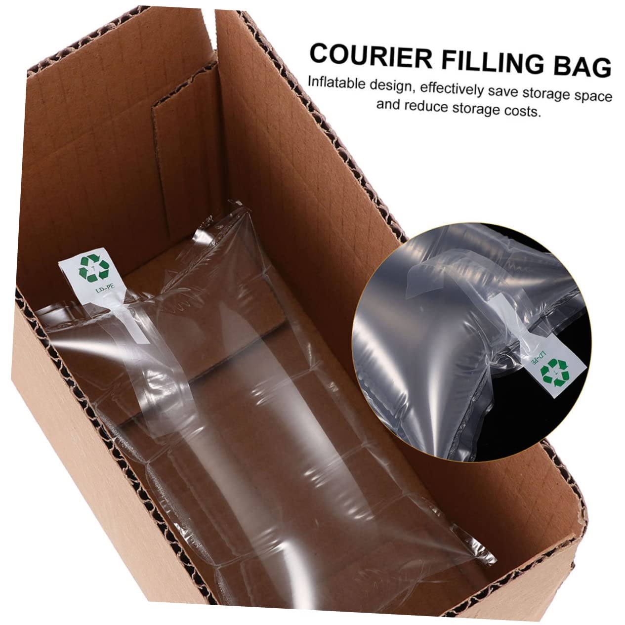 Ciieeo Air 100 Pièces Gonflable Anti-pression à Coussin D'air Des Coussins D'air Sachets D'air De Sacs De Transport Aérien Remplissage Coussin Pe Film Coussin Gonflable À Air