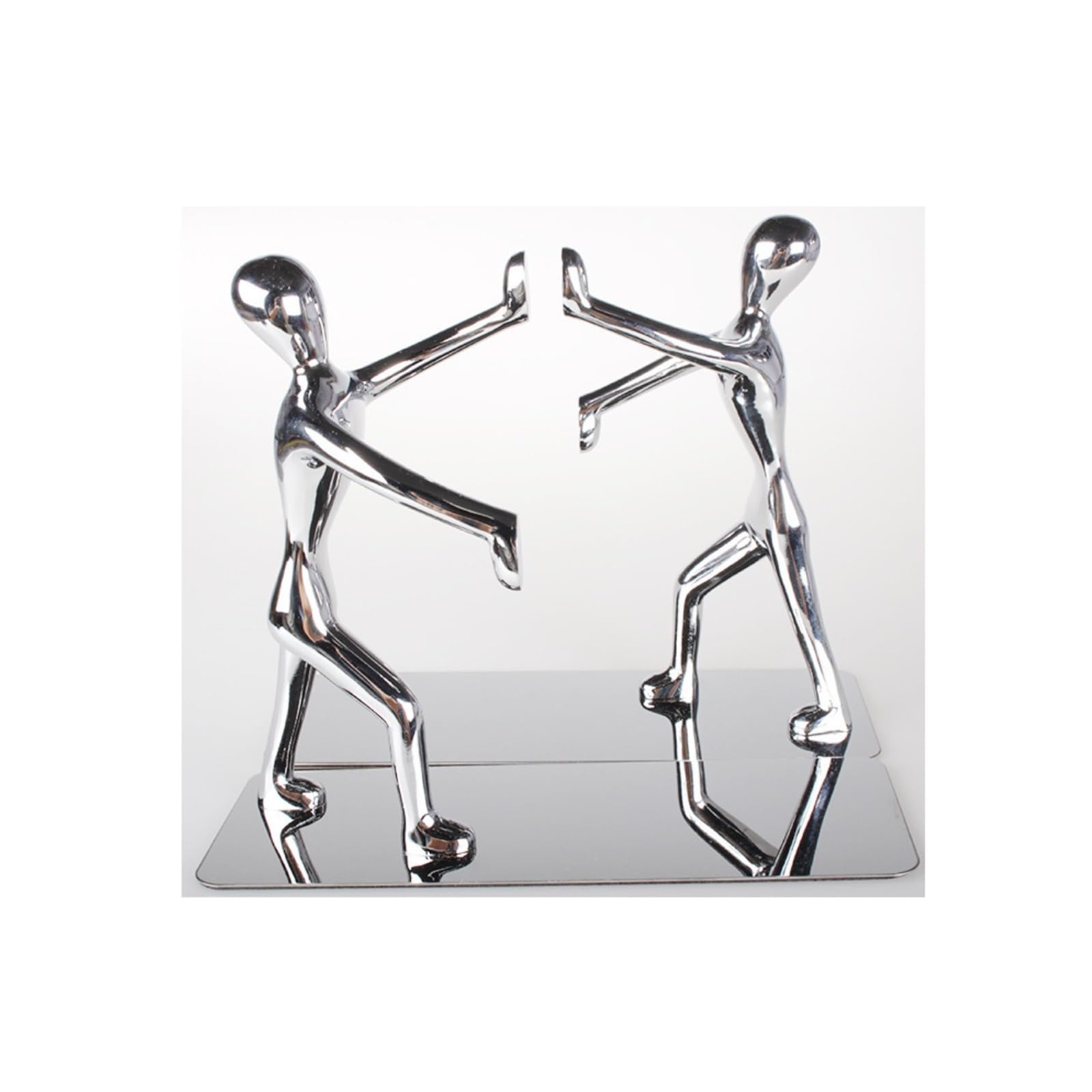 Metal Bookstand Simple Desktop Storage Thickened Bookback Bookcase Book Holder Bookends Stand Ends Bookend for Organizing books(Color-2 1 pair)