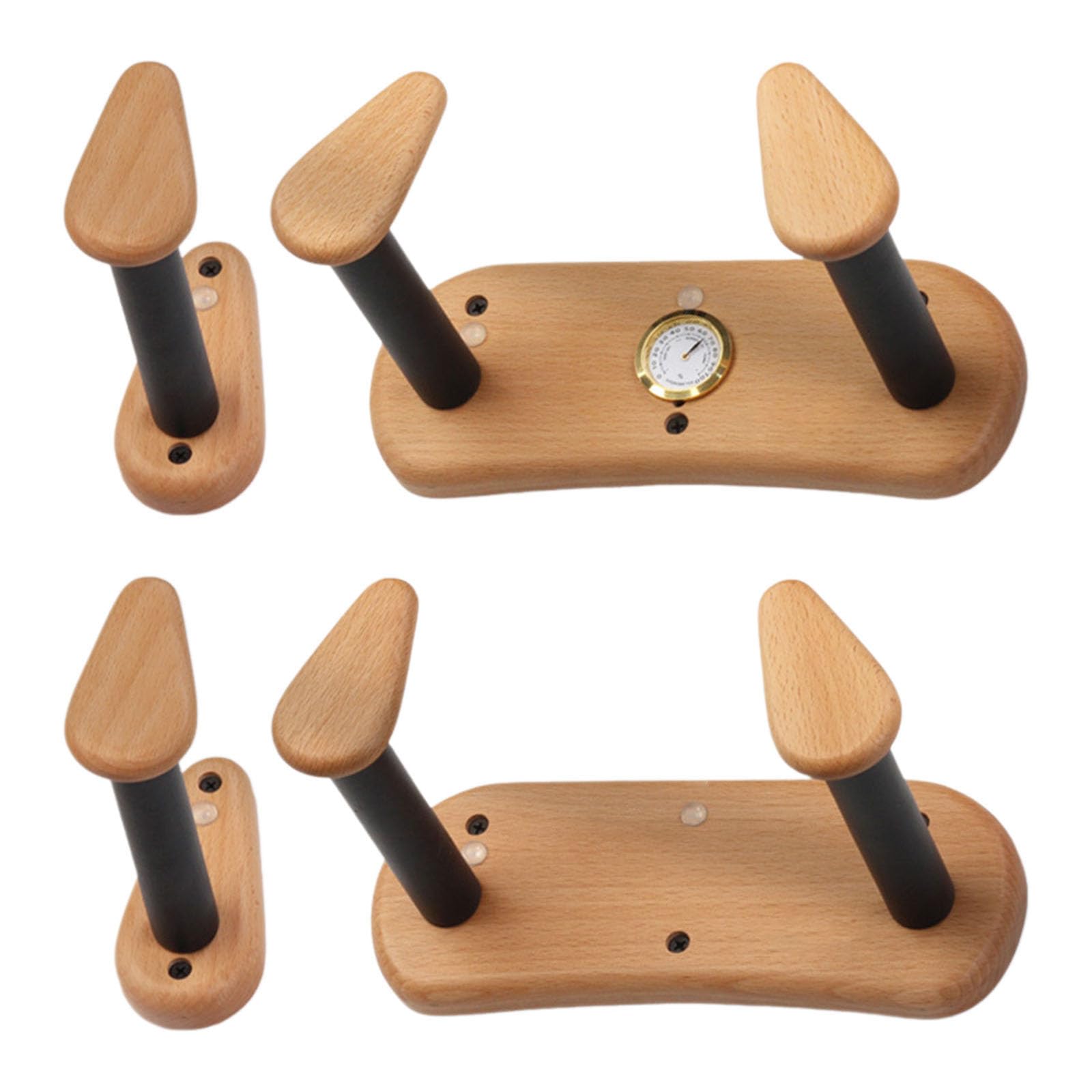 Gancho de pared para guitarra con higrómetro, ukeleles de guitarra, soporte de pared para instrumentos musicales