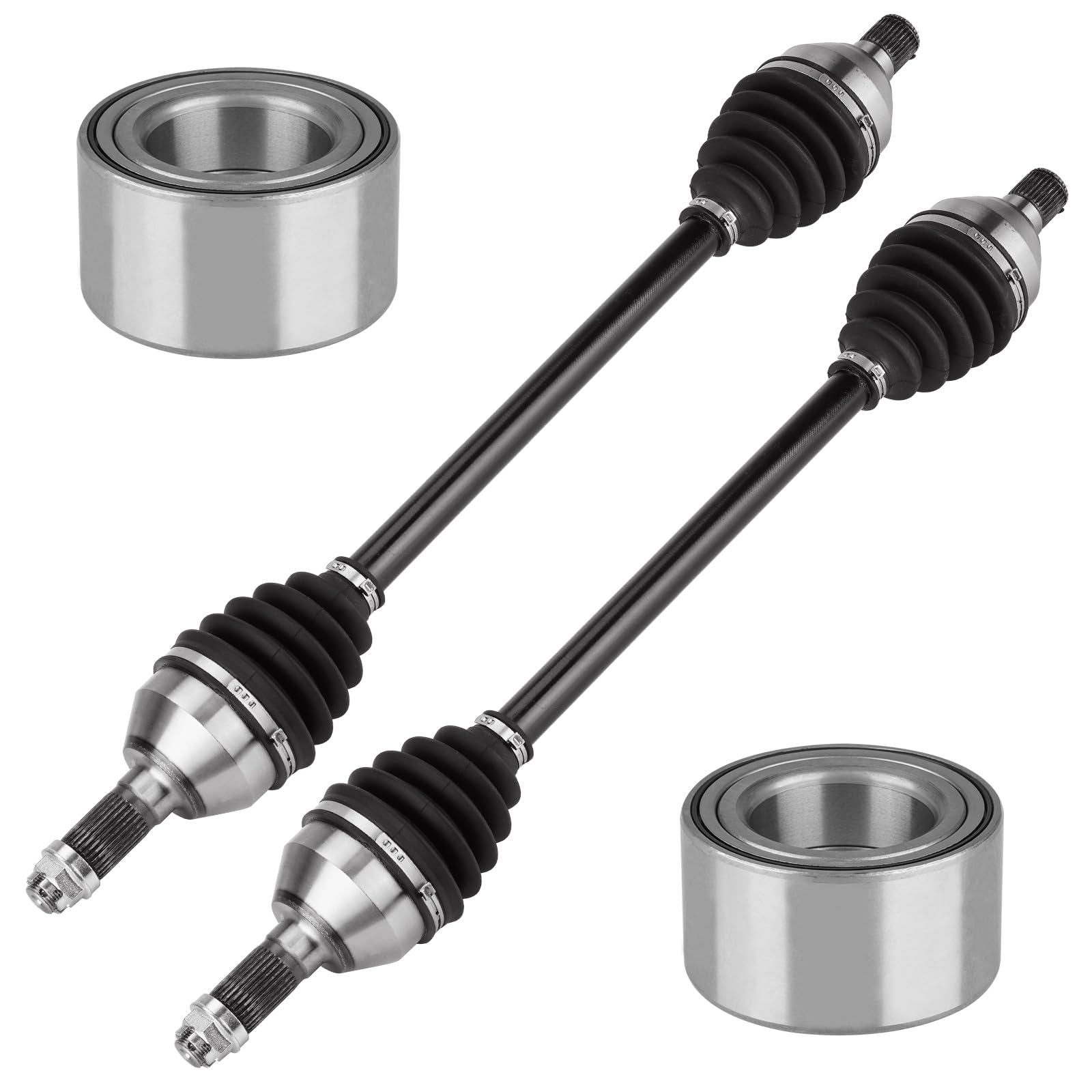 ISEYEC Rear Left or Right CV Axle & Wheel Bearing Kit for Can Am Maverick X3 Turbo STD/XMR/DS 64" 2017 2018 2019 2020 2021, 2 CV Axles and 2 Wheel Bearings
