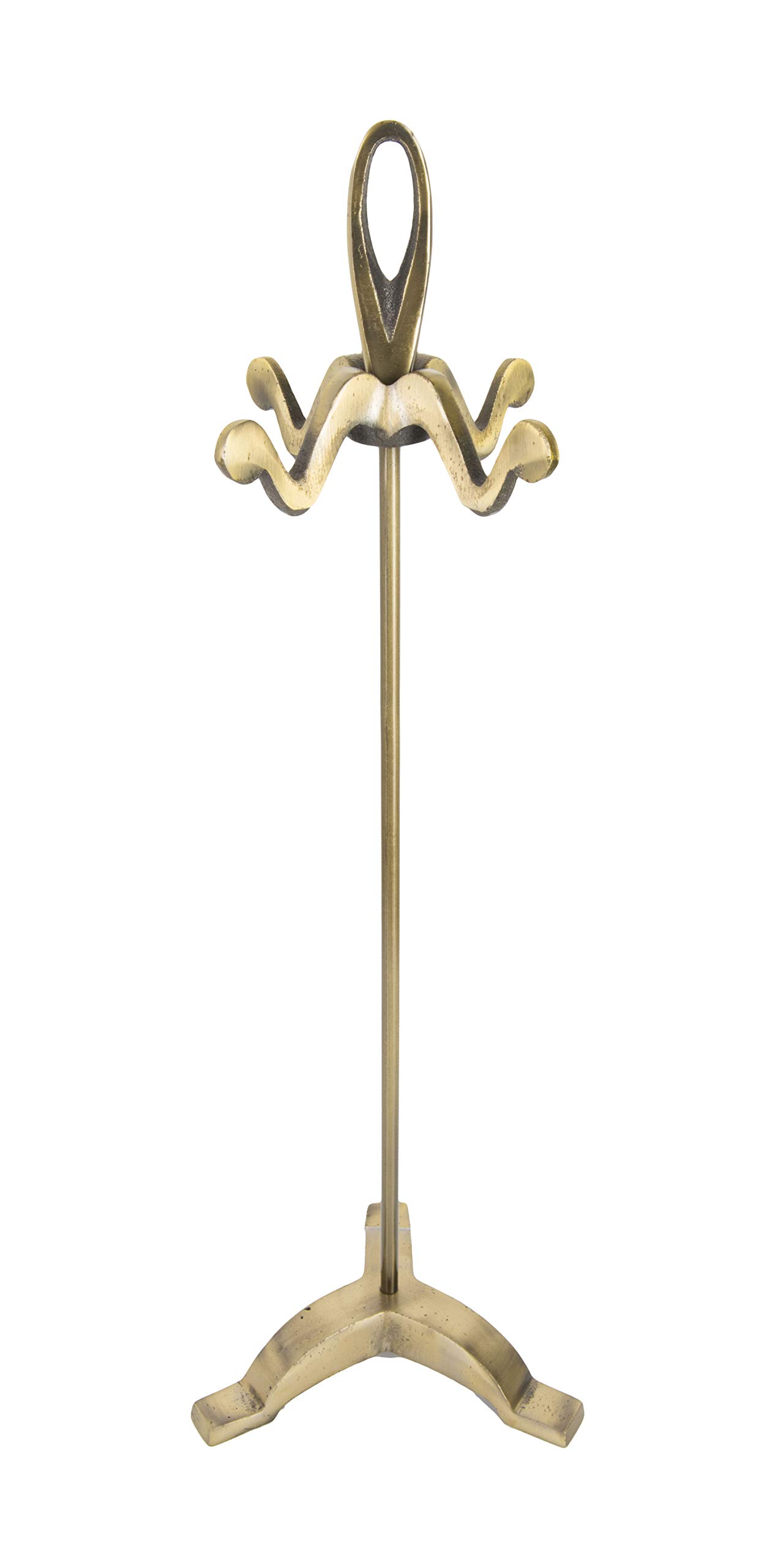 ADGO Ofengeschirr kamin Antique 21 x 19 cm, Höhe: 61 cm Kaminzubehör set Retro Kaminbesteck 5-teilig: Poker, Pinsel, Schaufel, Zange, Ständer, Farbe: Geschliffenes Gold