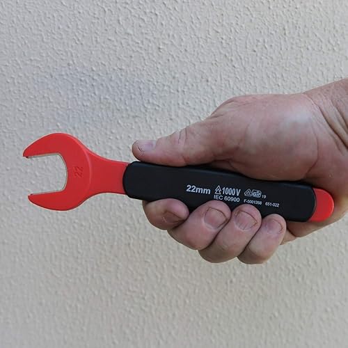 Miniatura 4 de Rhino Juego de llaves aisladas de extremo abierto 1000V 18 piezas Kit de llaves métricas de 0.276 in - 0.945 in