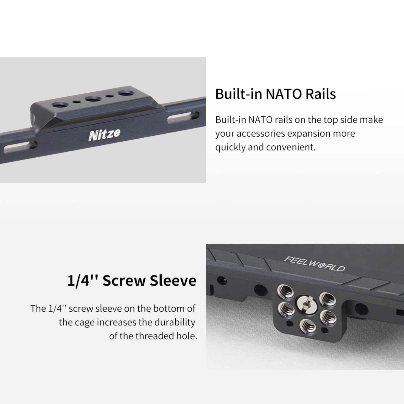 「5stars」FEELWORLD LUT6 ケージ付き Amazon.co.jp: Nitze (ニッツェ) ケージ Feelworld LUT6/ LUT6S/ LUT6E