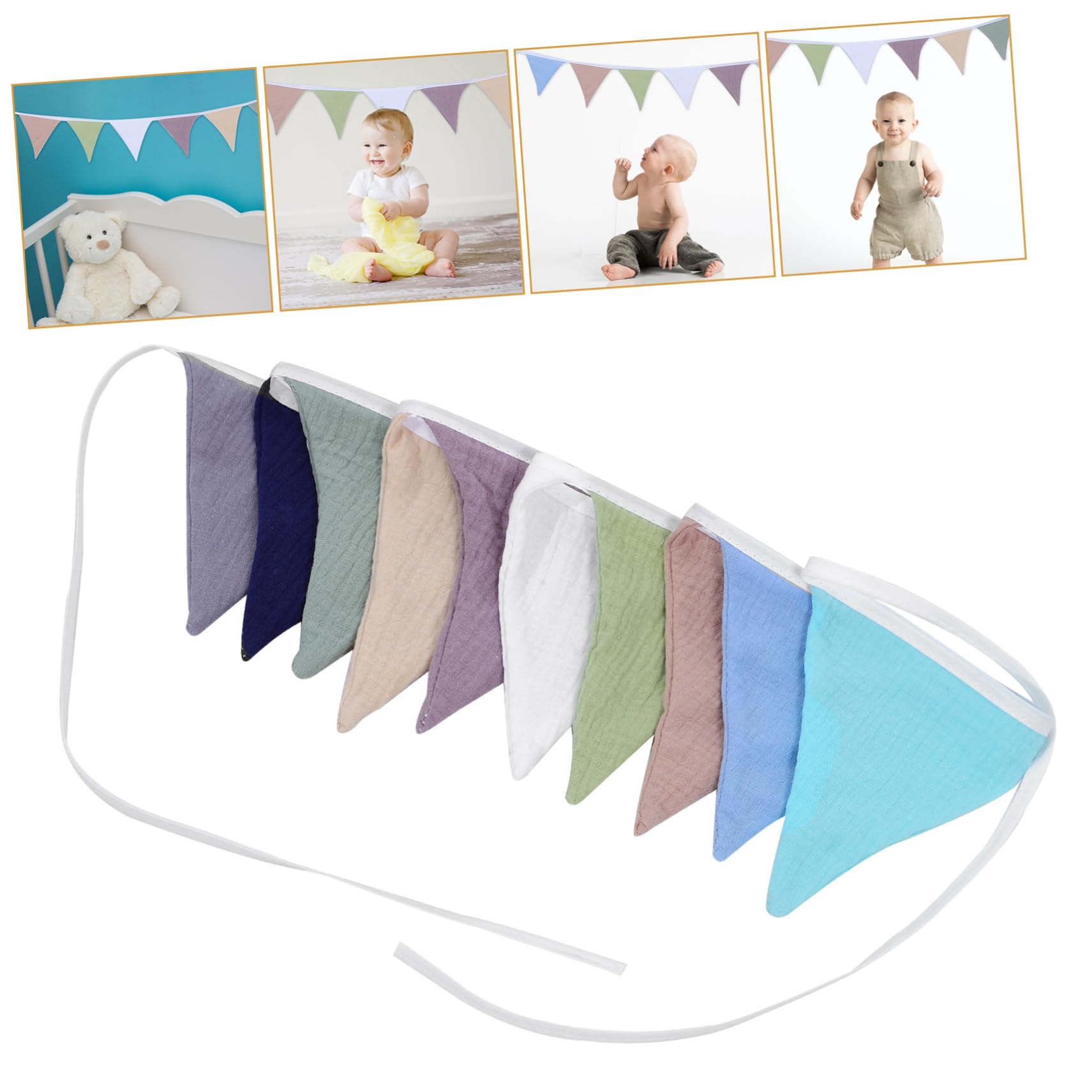 ABOOFAN Lot De 4 Banderoles De Festival À Suspendre Pour Fête Danniversaire Baby Shower