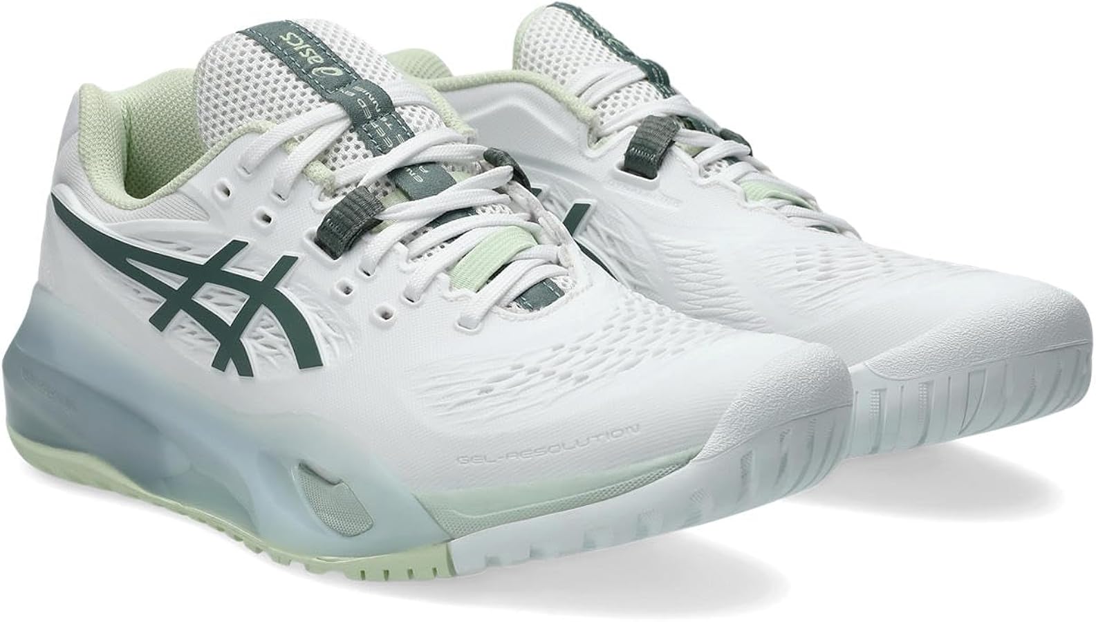 [美品]ASICS テニスシューズ GEL-RESOLUTION X WIDE GEL-RESOLUTION X（オールコート）WIDE | WHITE/DARK COBALT