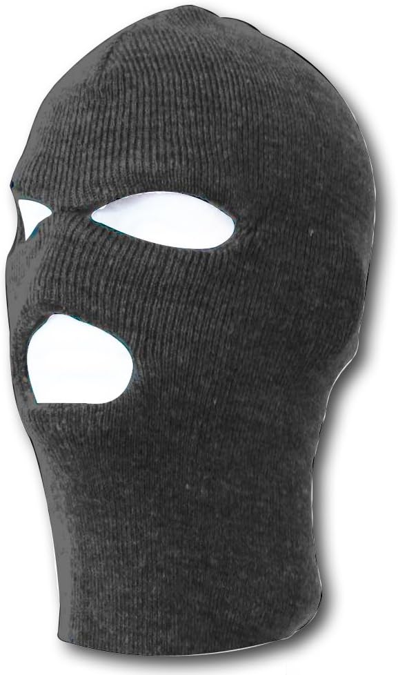 Face Ski Mask 3 Hole (More Colors)- Heather Grey
