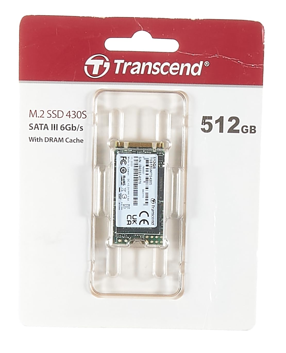 Amazon.com: Transcend TS512GMTS430S 512GB M.2 2242 SATAIII B+M Key 