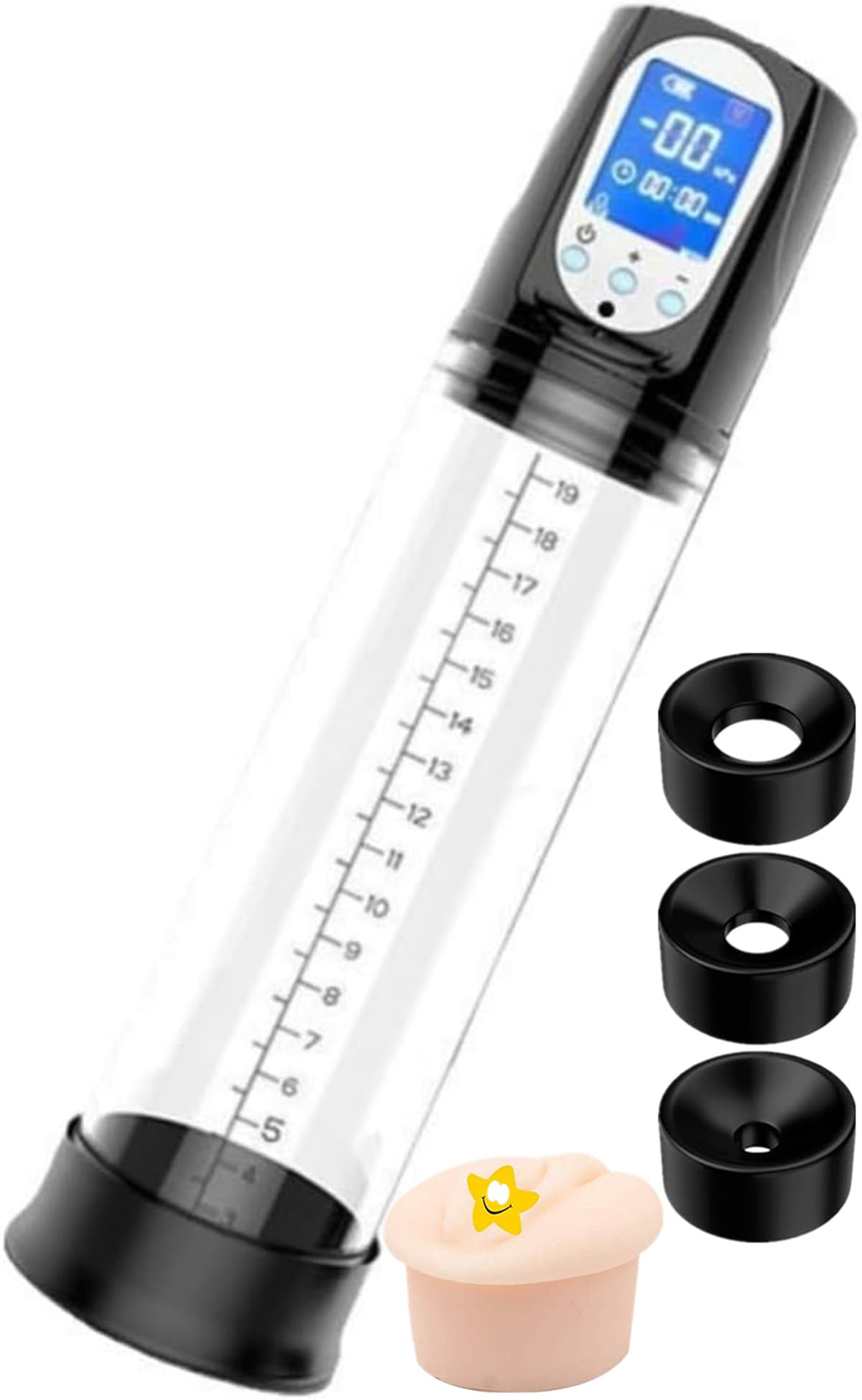 Enhancement Vacuum Pumps Air Pressure Device, Increase Sizes Growth Automatic Pump, Electric Massager Enlargement Silicone Pocket Strength Suction Enlarger R-144996