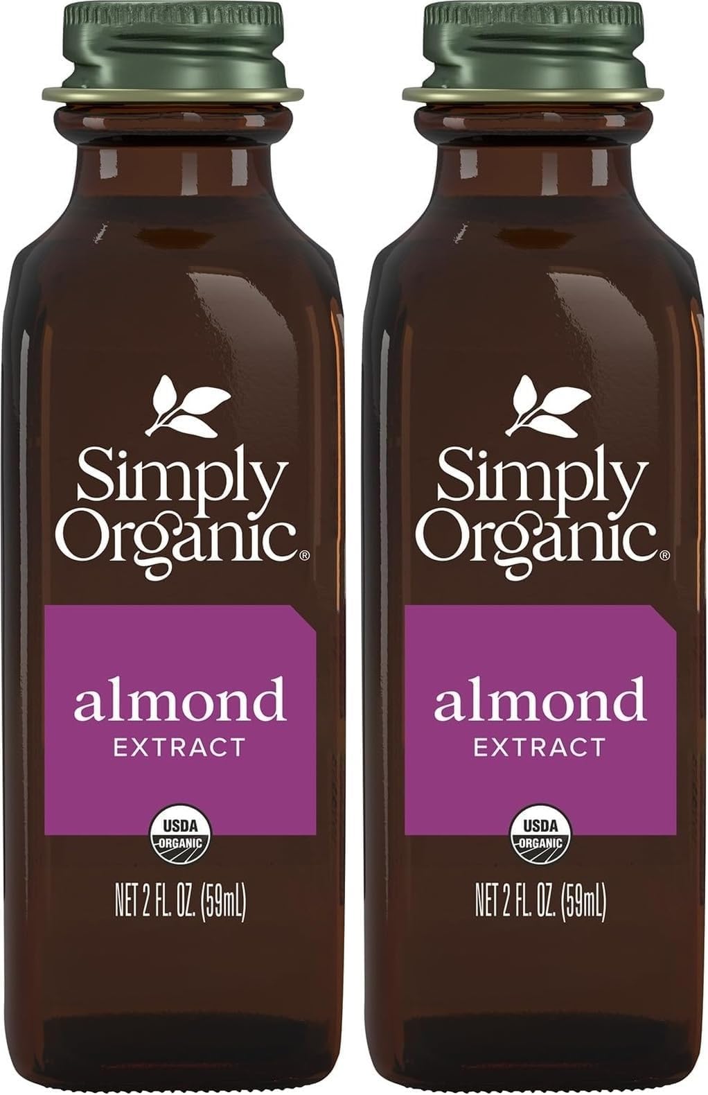 Simply Organic Almond Extract, Certified Organic | 2 oz (Pack of 2)