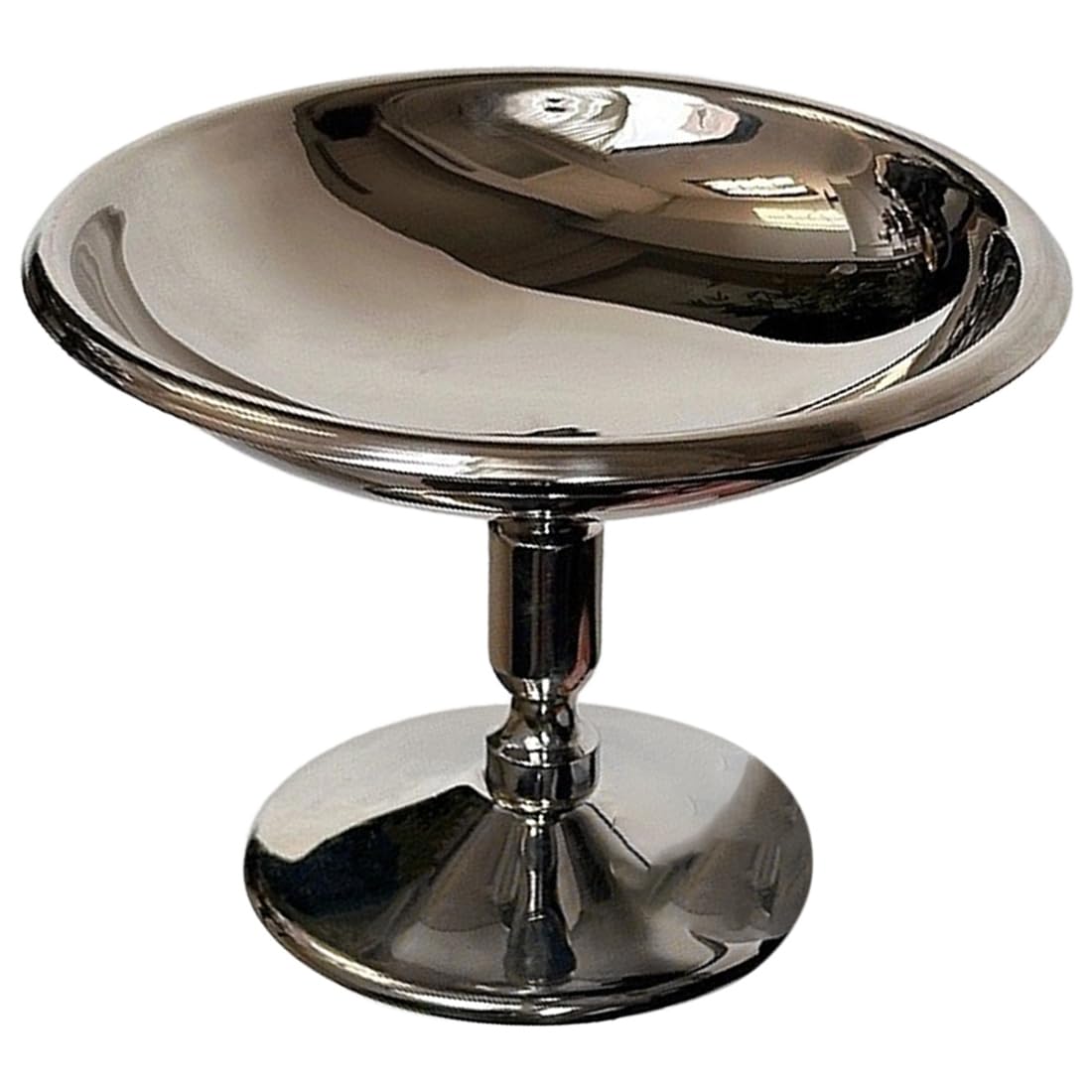 UDSKNV[KSL Stainless Steel Dessert Plate Cake Tray Ice Cream Cup High Tea Snack Pudding Fruit Dish Cute Plates Table Decoration