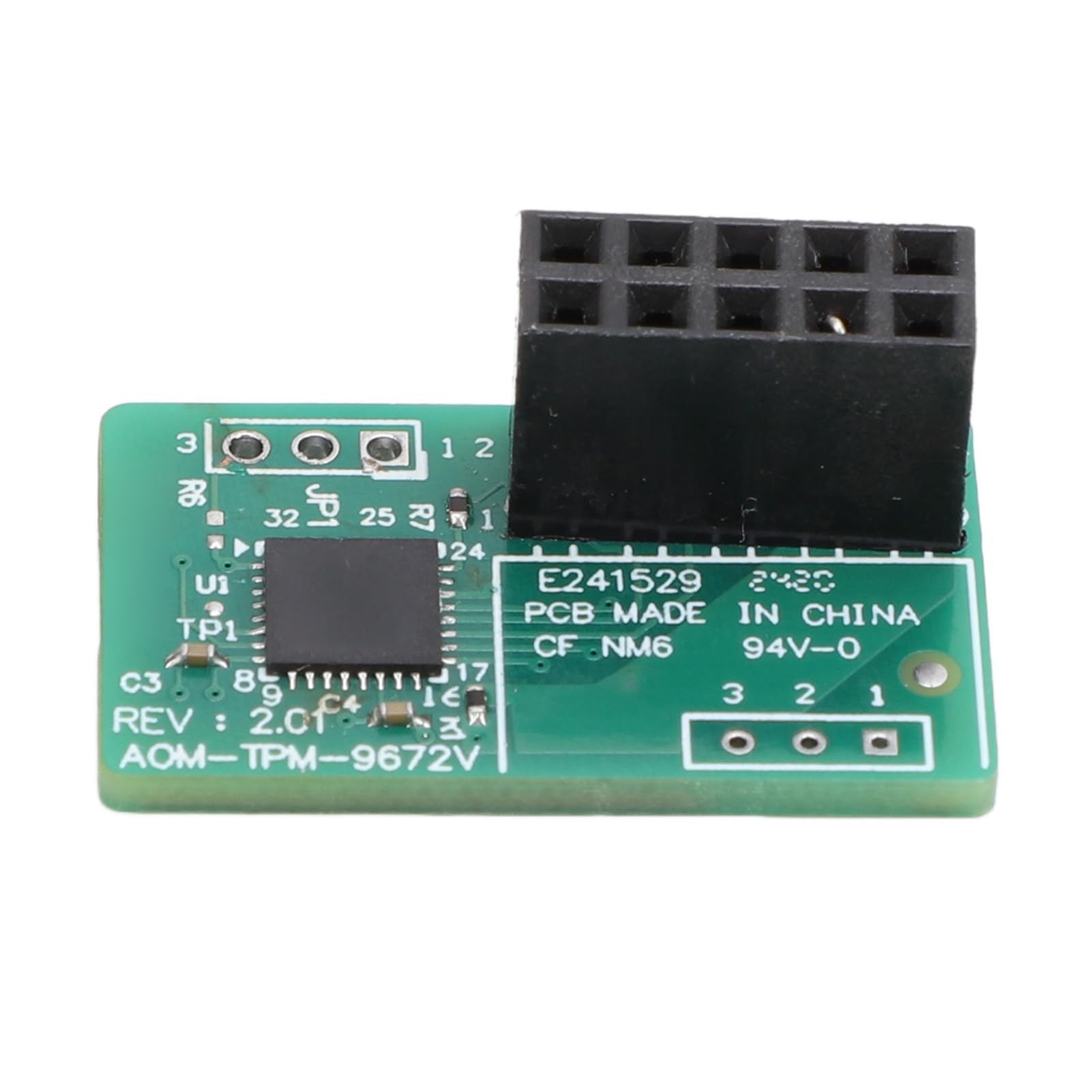 Dpofirs Modulo TPM 2.0 PCB Verde Compatto per Scheda Madre, funzionalità di Alta Sicurezza per Professionisti IT