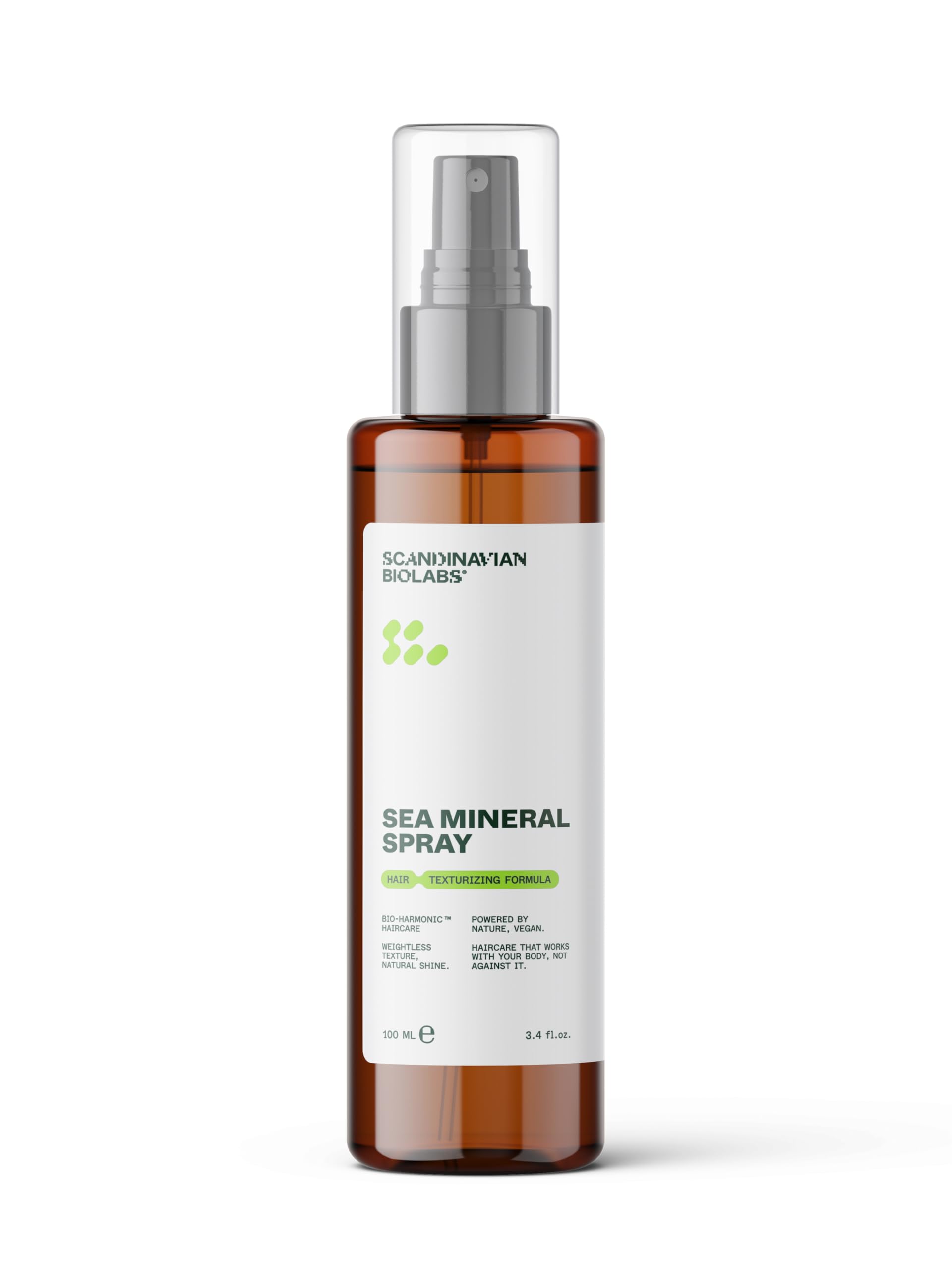 Scandinavian Biolabs Sea Mineral Spray – ajoute du volume naturel, améliore la texture, formule hydratante, protection antioxydante, rinçage facile, préserve l’intégrité du cheveu, 100 ml