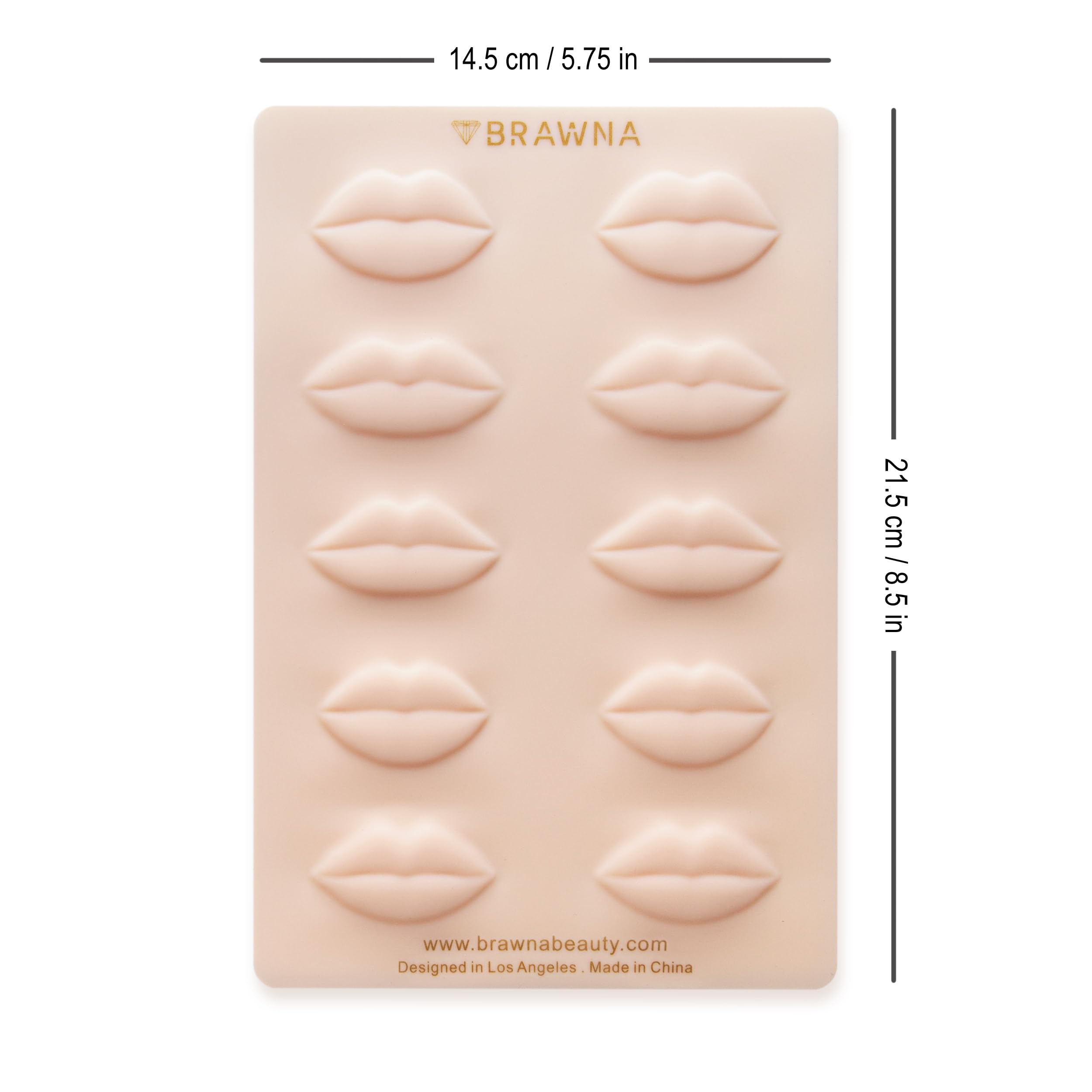 BRAWNA 3D Lip PMU Practice Skin