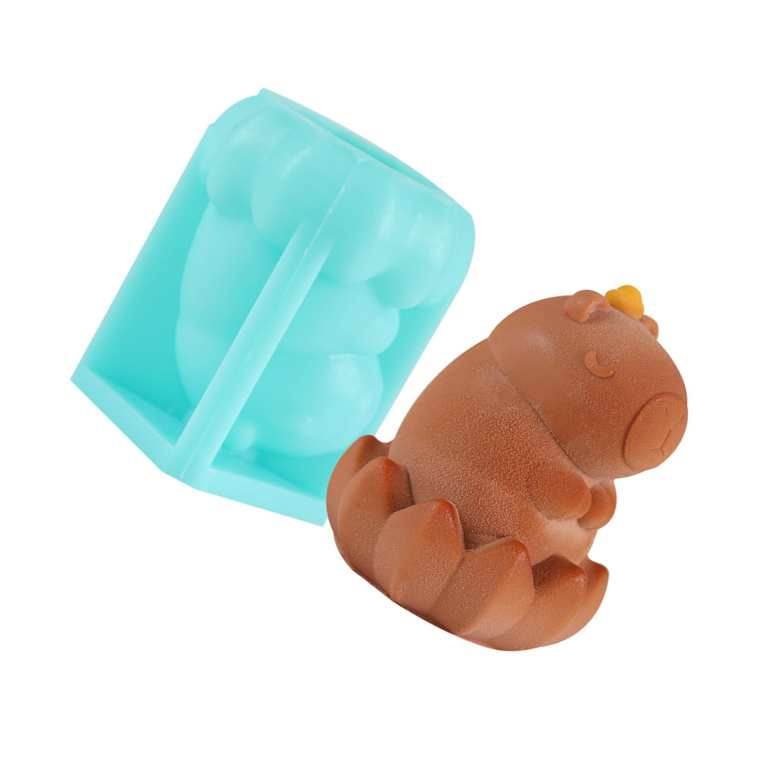 Xjdzineq Silicone Capybaras Flower for Dessert Easy Demold Quick Cleaning Baking Essential Relaxing Kitchenwares Flower Capybaras Cake