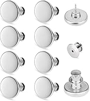 Vista 14 de TOOVREN 8 juegos mejorados de botones para pantalones de mezclilla sueltos, sin coser, sin herramientas, reemplazo de apriete de botón de jean