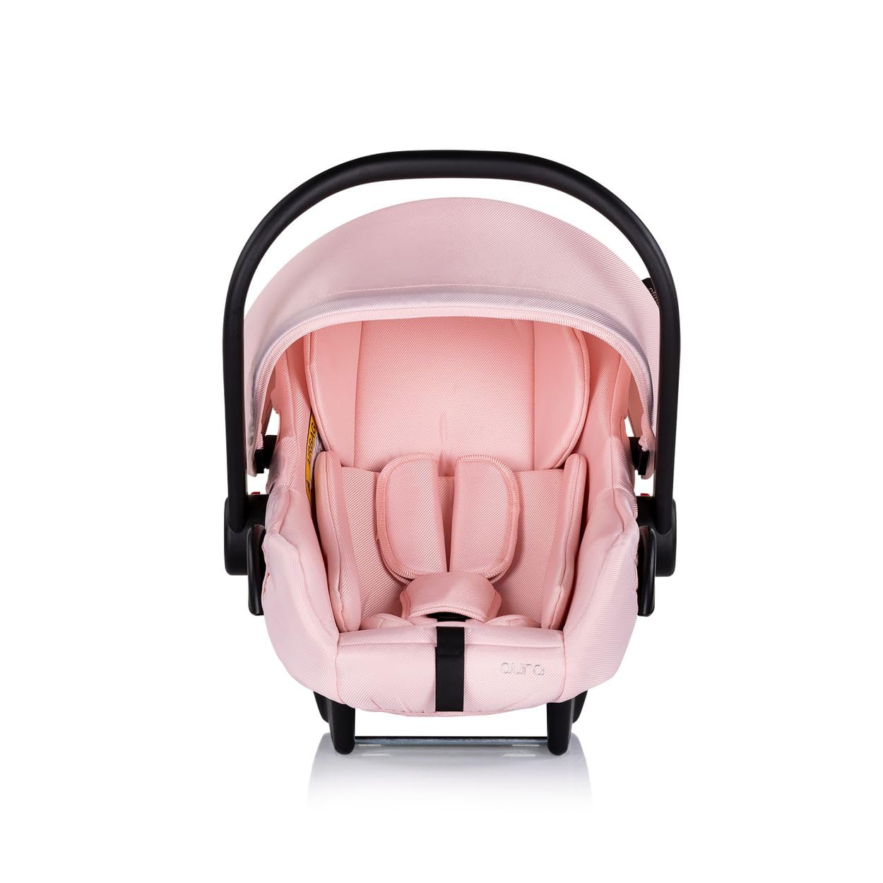 Chipolino Set seggiolino auto, stazione base Isofix Aura, i-Size (40-85cm), colorazione:rosa