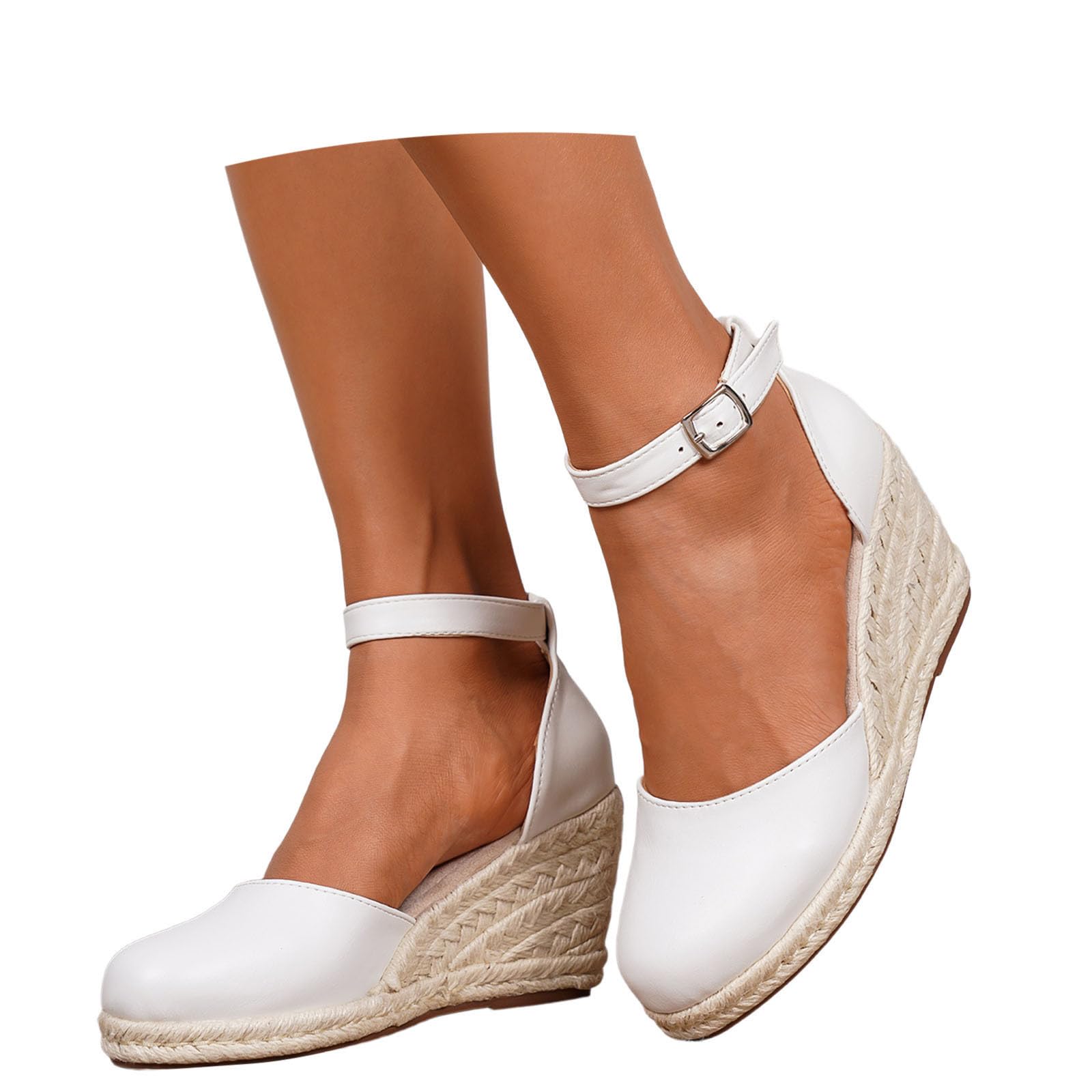 Sandalias de mujer con tacón de plataforma con aspecto de gamuza detalles de tiras ancho ancho elegante zapatos de verano plantilla acolchada sandalias deportivas para niñas al aire libre ocio playa