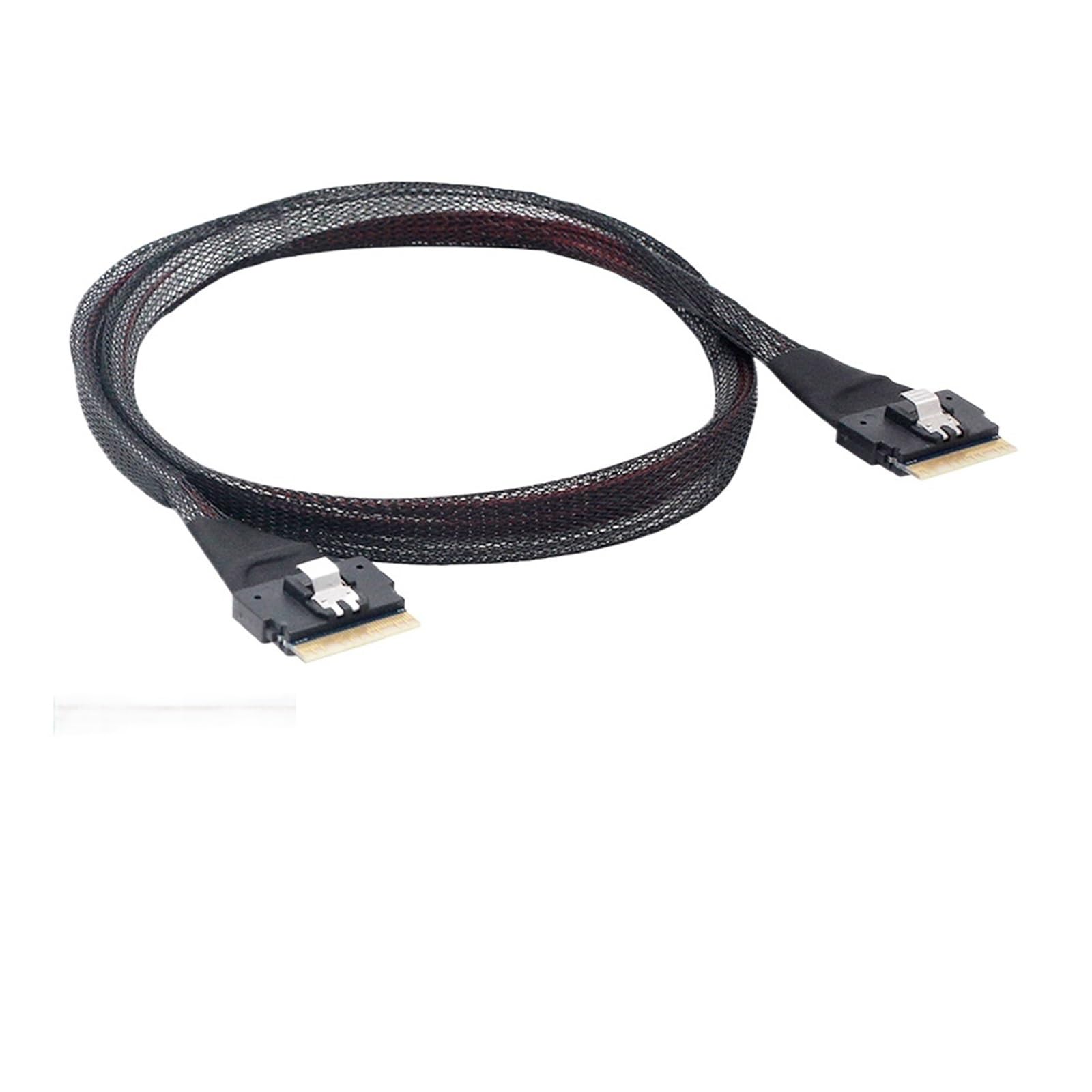 Wewnętrzny wąski kabel przedłużający S*A*S SFF 8654 4i męski do smukłego S*A*S 8654 męski przedłużacz do dysku twardego serwera pamięci masowej komputera