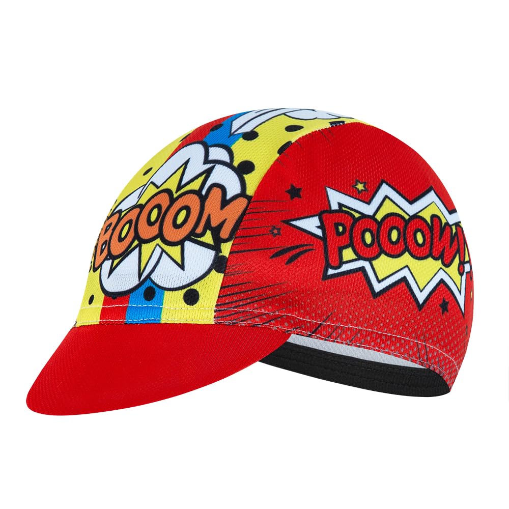 Summer Cycling Cap Helmet Liner Cap Unisex Running Sports Hat Sun Protection Quick Dry Red