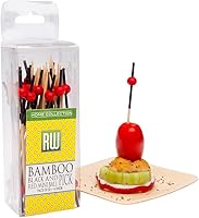 Vista 14 de Restaurantware Púas de madera de 3.5 pulgadas, 500 mini tenedores de cóctel de madera, dos púas de bambú resistentes para fiestas o catering