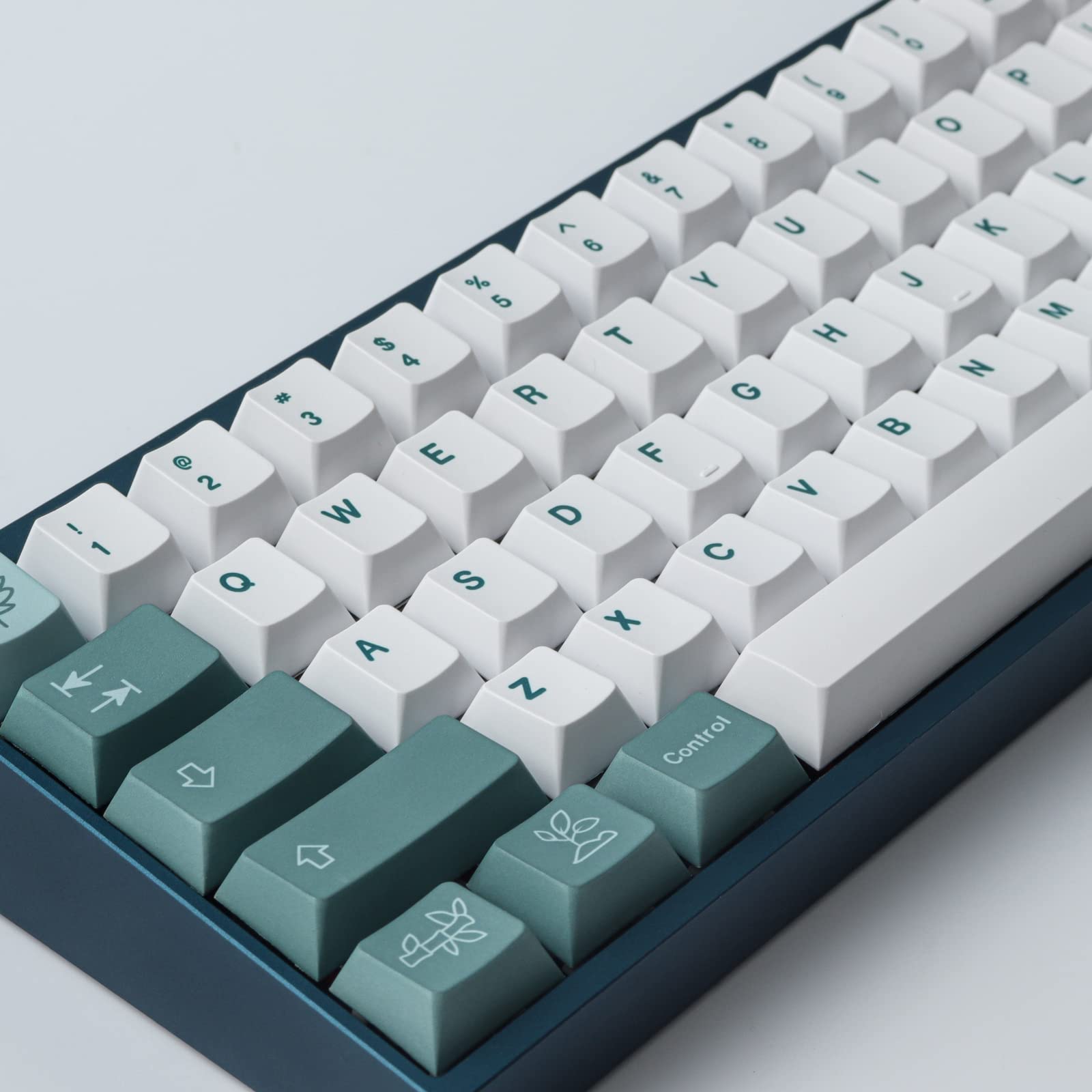 Sunzit PBT Keycaps 100 Touches Cherry Profile Dye Sublimation Botanical Keycaps pour Disposition ISO/ANSI 61/64/68/87 Gateron MX Commutateurs Clavier mécanique