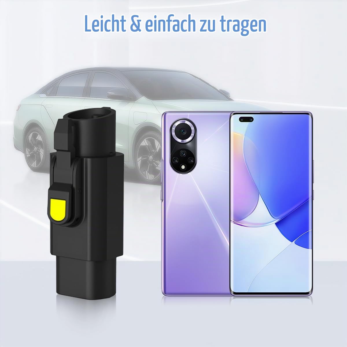 EV Ladekabel Autoladegerät Adapter | Typ 2 bis Typ 1 EV + Adapter für Elektrofahrzeug Ladekabel, 32A Elektrofahrzeug Ladegerät Konverter Auto Ladeadapter