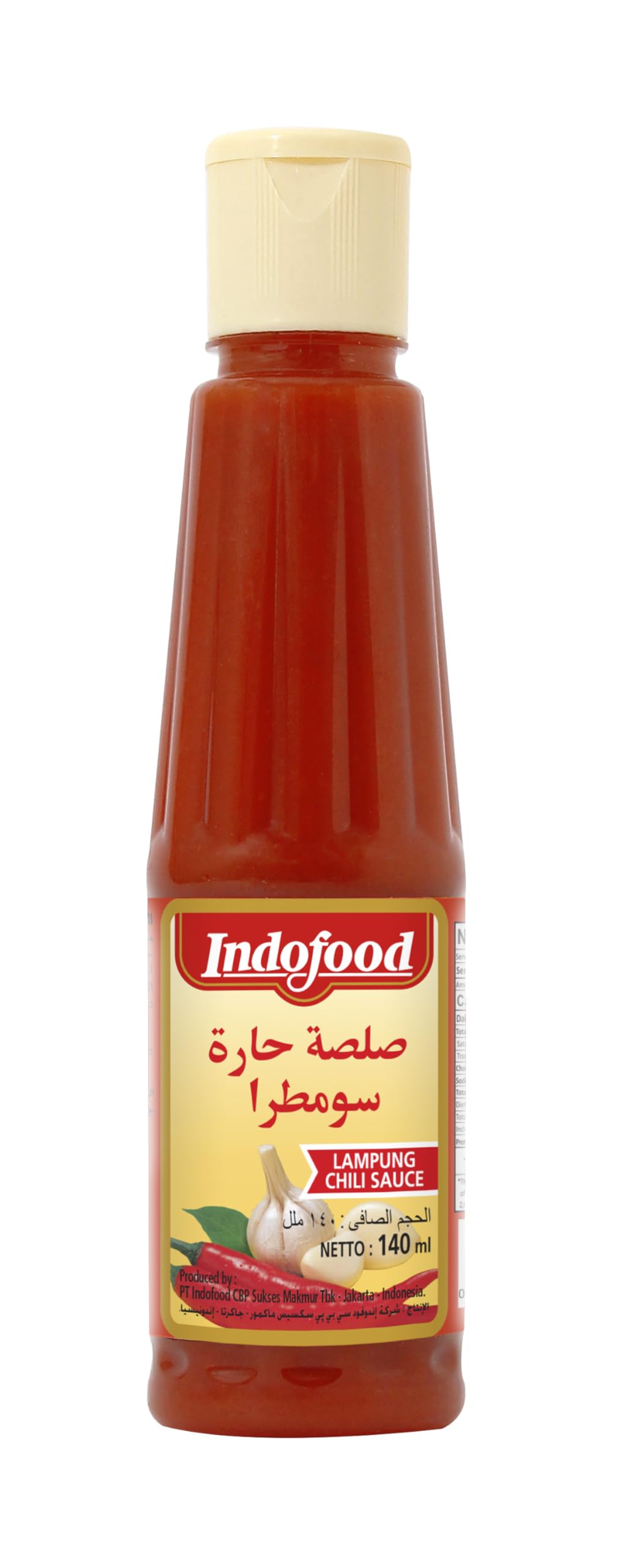 Indofood Lampung Chilli Sauce, Authentic Indonesian Flavors - 140 ml