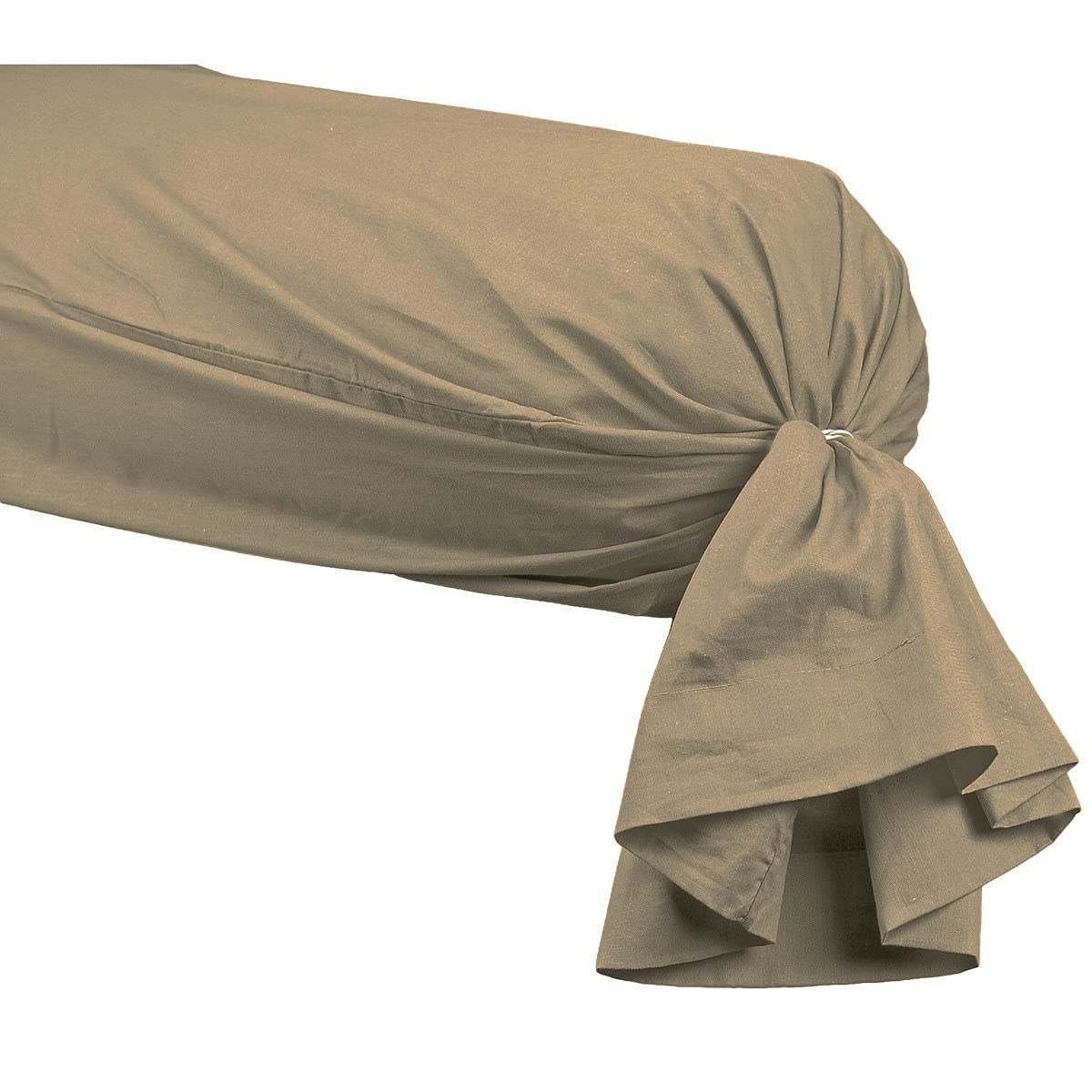 Home Cassiopee tr80pe-tau Bolster Cover 80 Count Percale Taupe 45 x 185 cm, 45x185 x cm