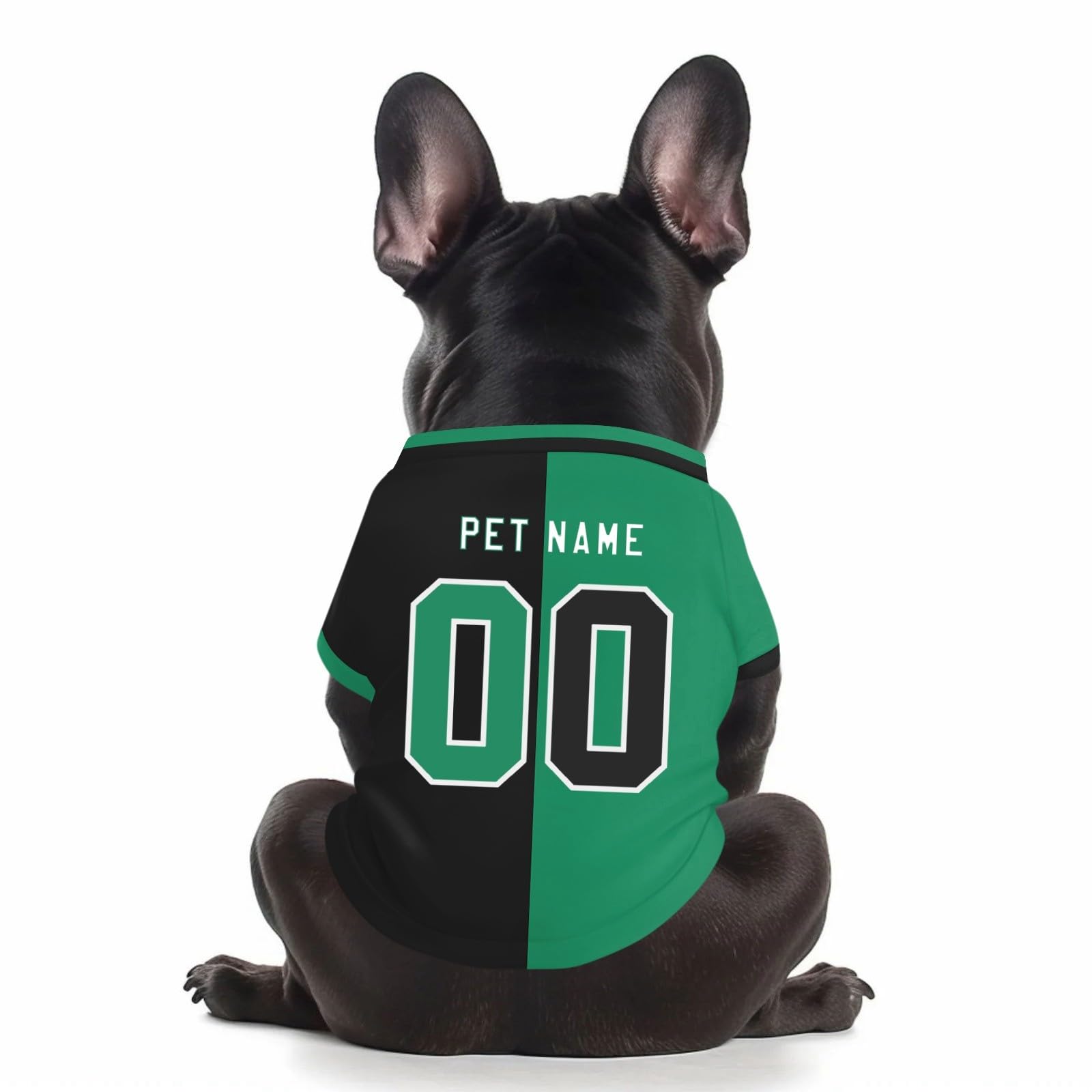 Customized Dog T-Shirt with Number, Personalized Dog Football Shirt, Breathable & Quiack Dry Football Jersey Gym Shirt for Large Medium Small Dogs & Cats