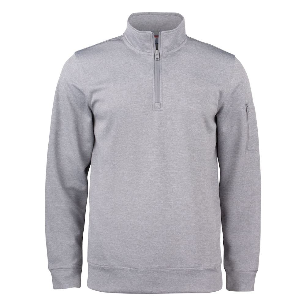 Clique Unisex Adult Basic Active Quarter Zip Sweatshirt (XXL) (Grey Melange)