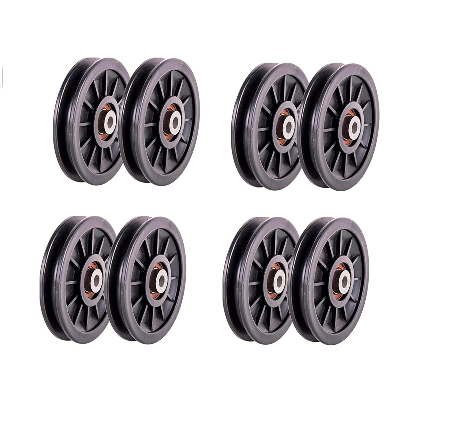 SQUAREFIT - Fitness Exercise Machine Attachments Gym Pulley 4-inch with Inbuilt Bush and Bearing (8) (B0D93YTT9D) Amazon Price History, Amazon Price Tracker