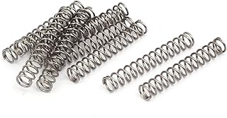 Aexit 0.5mmx4mmx25mm 304 Springs Stainless Steel Compression Springs Silver Compression Springs Tone 10pcs