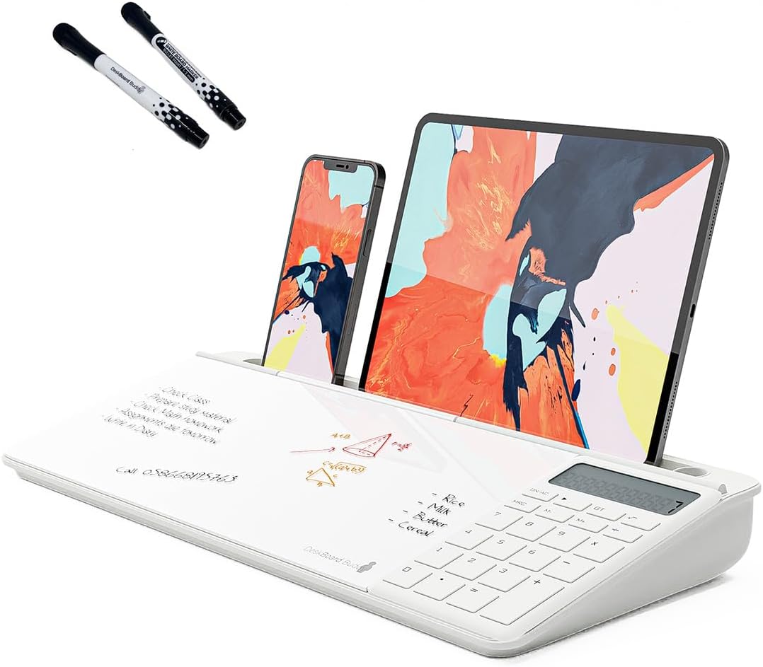DeskBoard Buddy (White with Calculator)