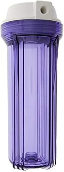 LiquaGen Reverse Osmosis Housing Clear 10" Standard 1/4" FPNT