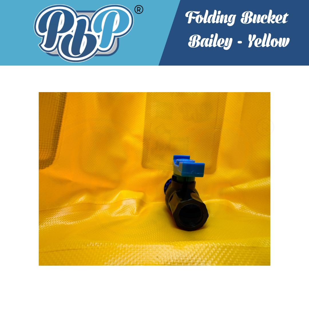 PBP Beaplumber Handy Folding Products - Cubo plegable (30 L, color amarillo)