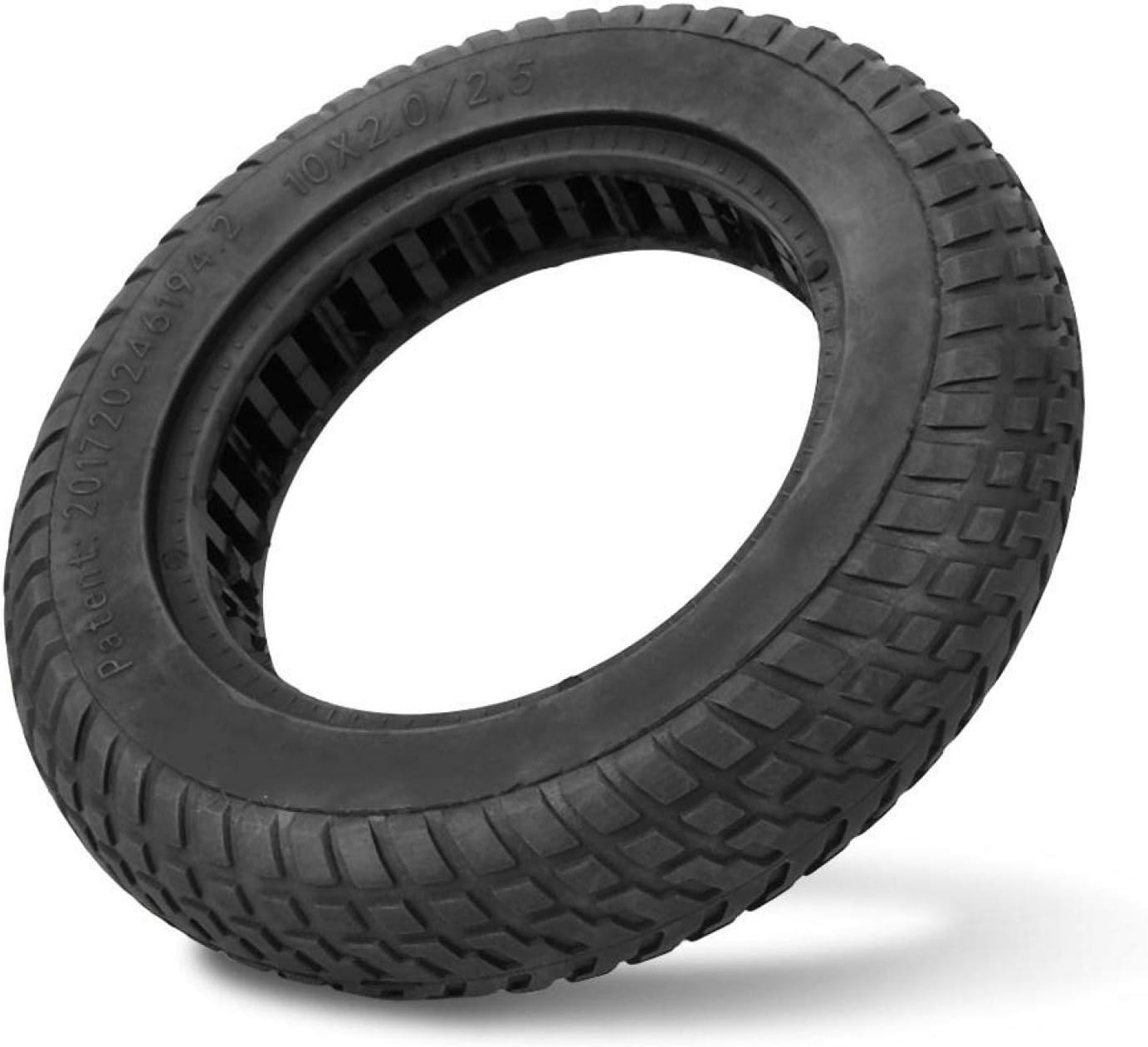 DAUERHAFT Rubber Scooter Tires,10in Electric Scooter Solid Tires,Shock
