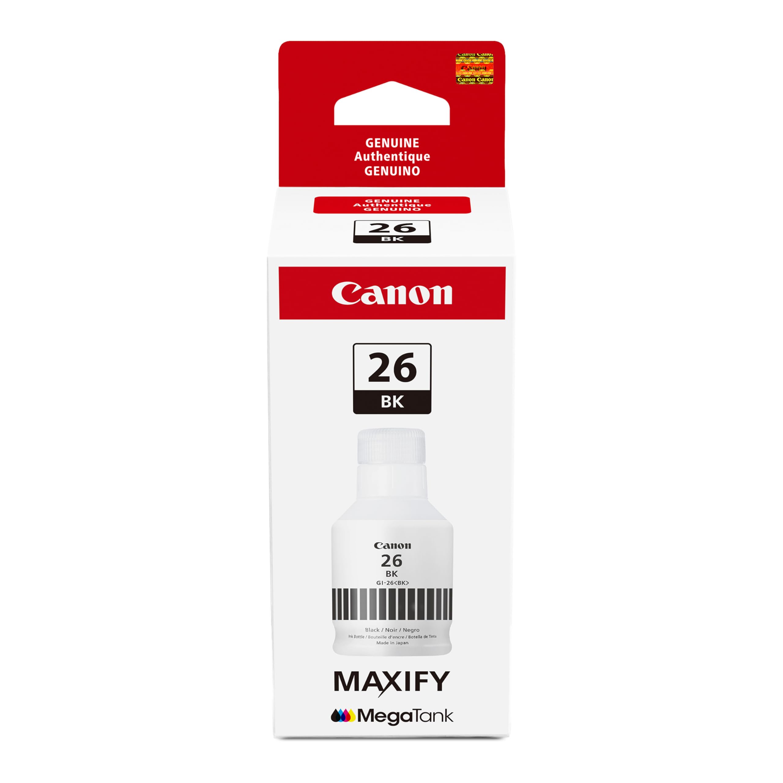 Amazon.com: Canon GI-26 Genuine Pigment Black Ink Bottle