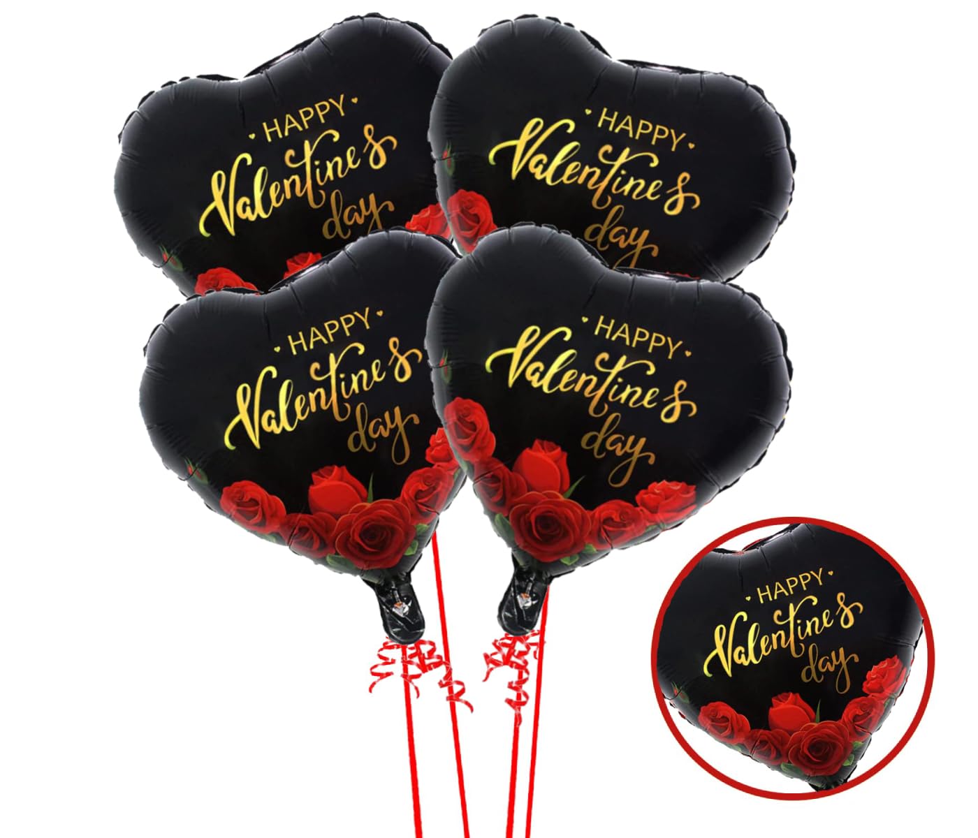 AMFIN® (Pack of 4) Proposal Decoration Items/Valentine Decoration Items for Room/Valentines Day Decoration Item/Valentine Theme Decoration