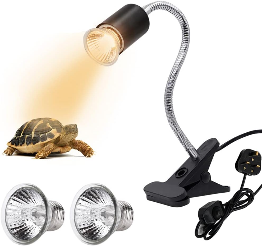 LASIEYO Tortoise Heat Lamp, Reptile Aquarium Heat Lamp Turtle Lights