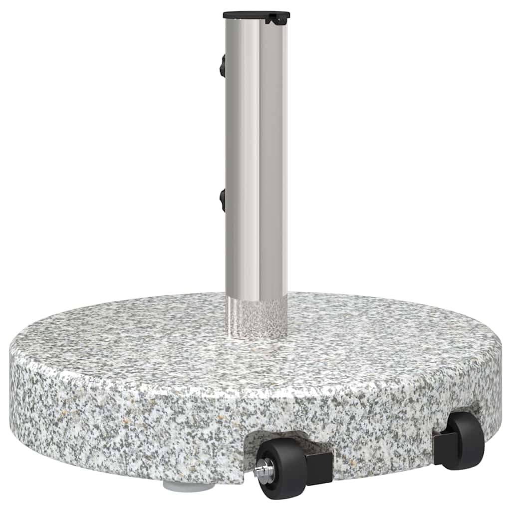vidaXL Pied de parasol gris Ø 45 x 37,5 cm granit
