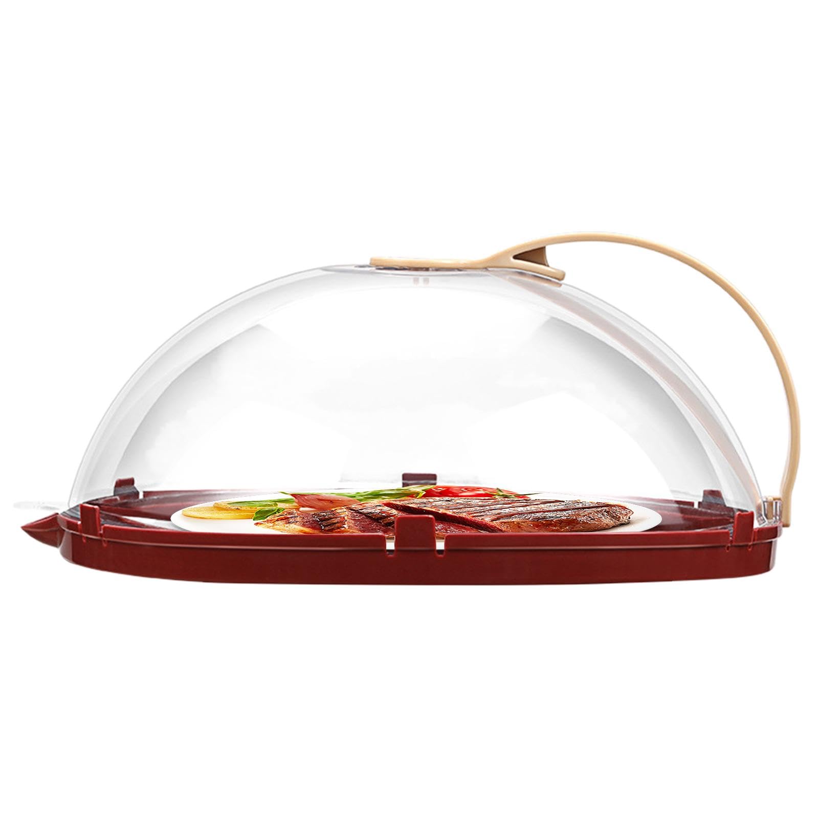 Couvercle alimentaire transparent pour micro-ondes pour une cuisine saine sans éclaboussures